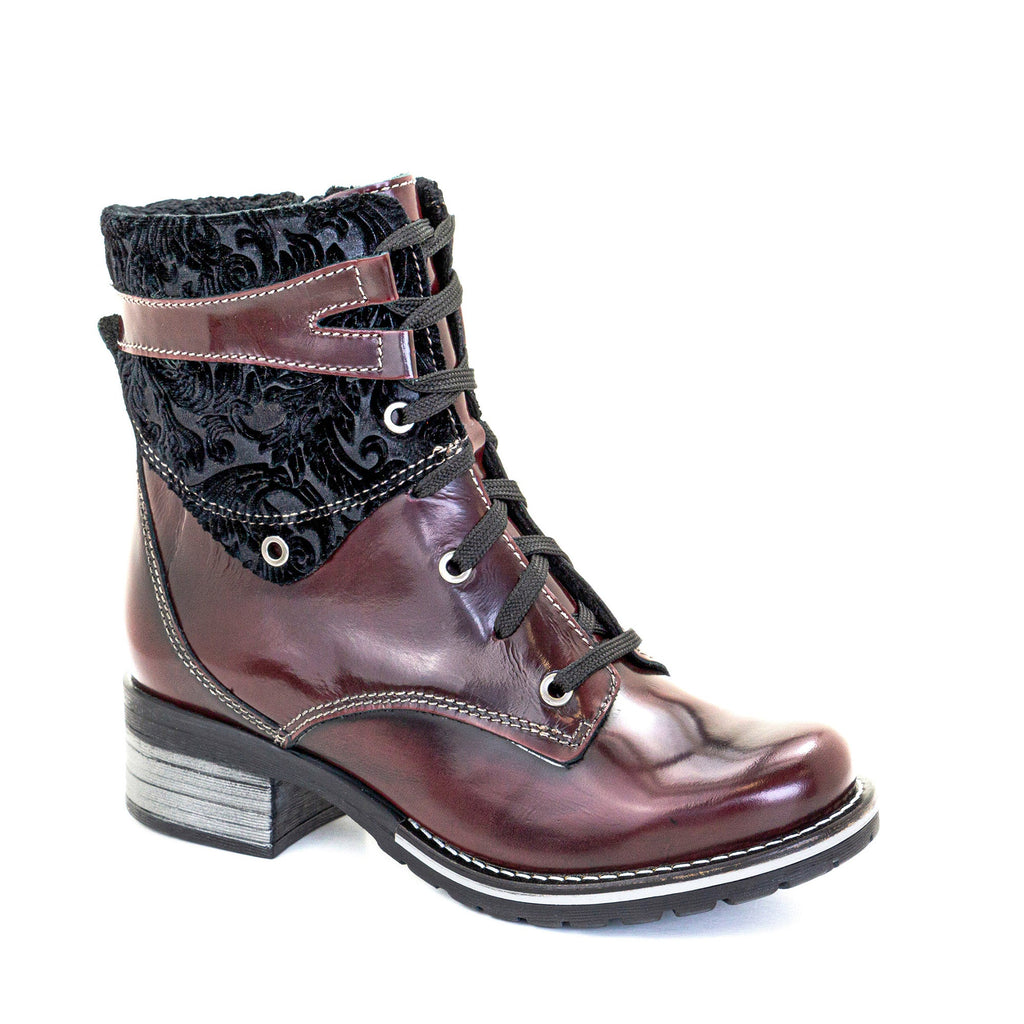 Dromedaris Kara Leather & Velvet Boot