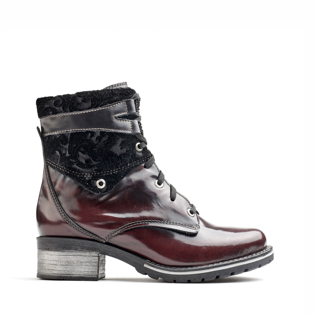 Dromedaris Kara Leather & Velvet Boot