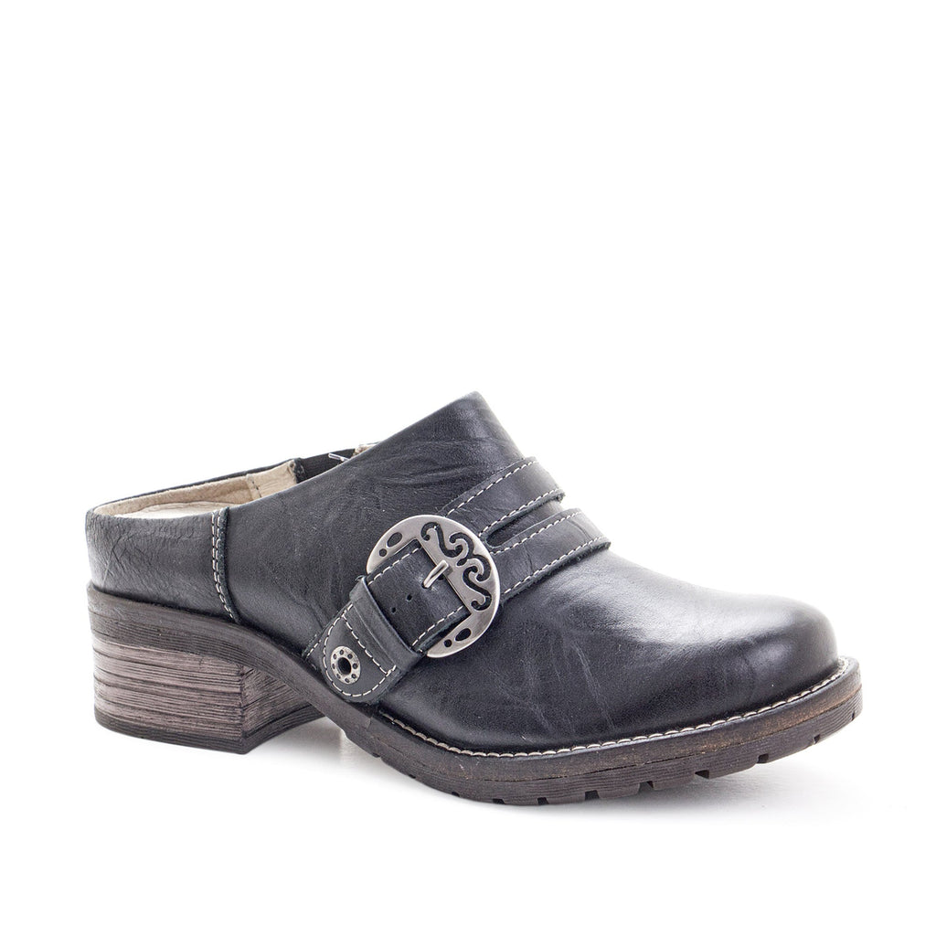 Dromedaris Karina Scrunched Leather Clog Mule