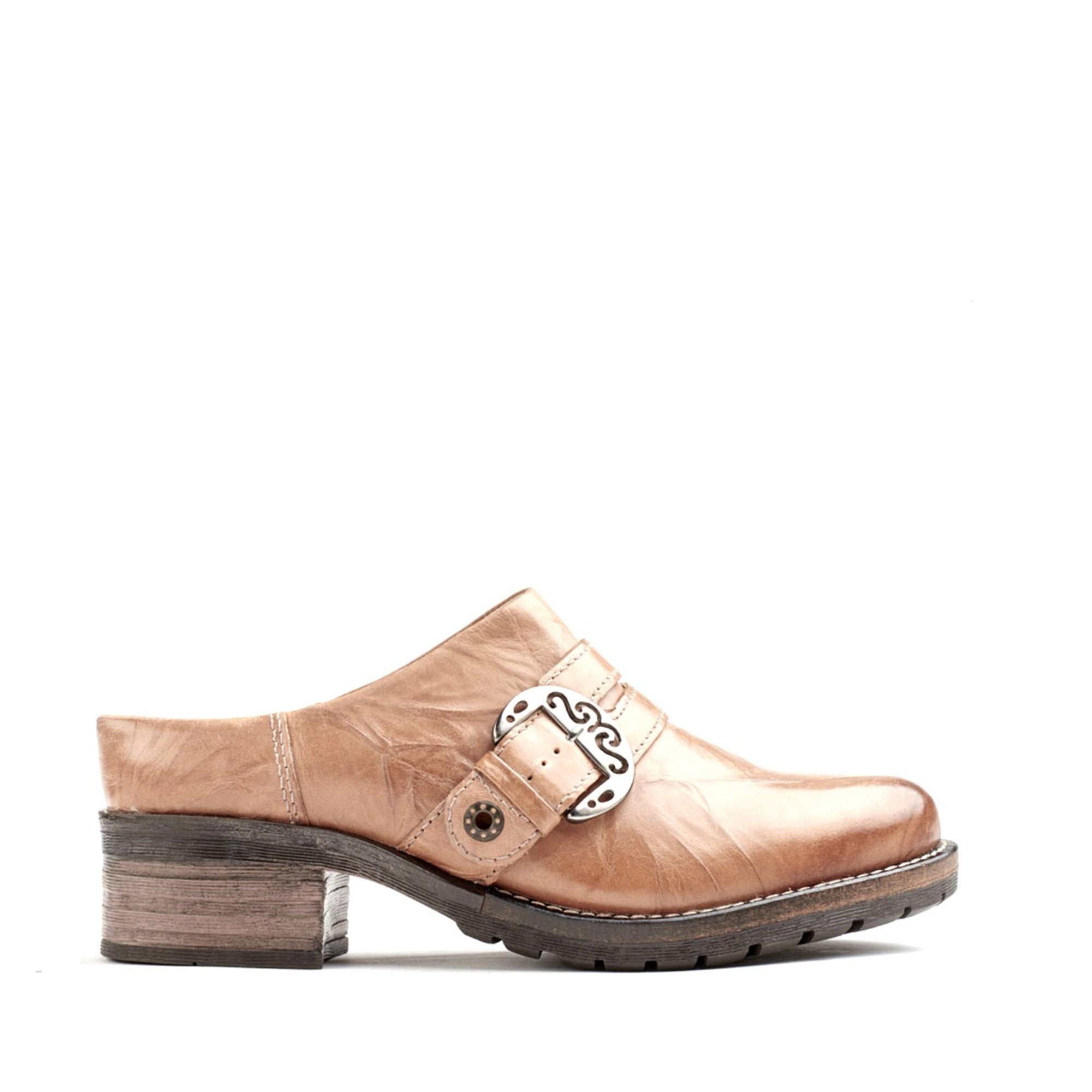 Dromedaris Karina Scrunched Leather Clog Mule