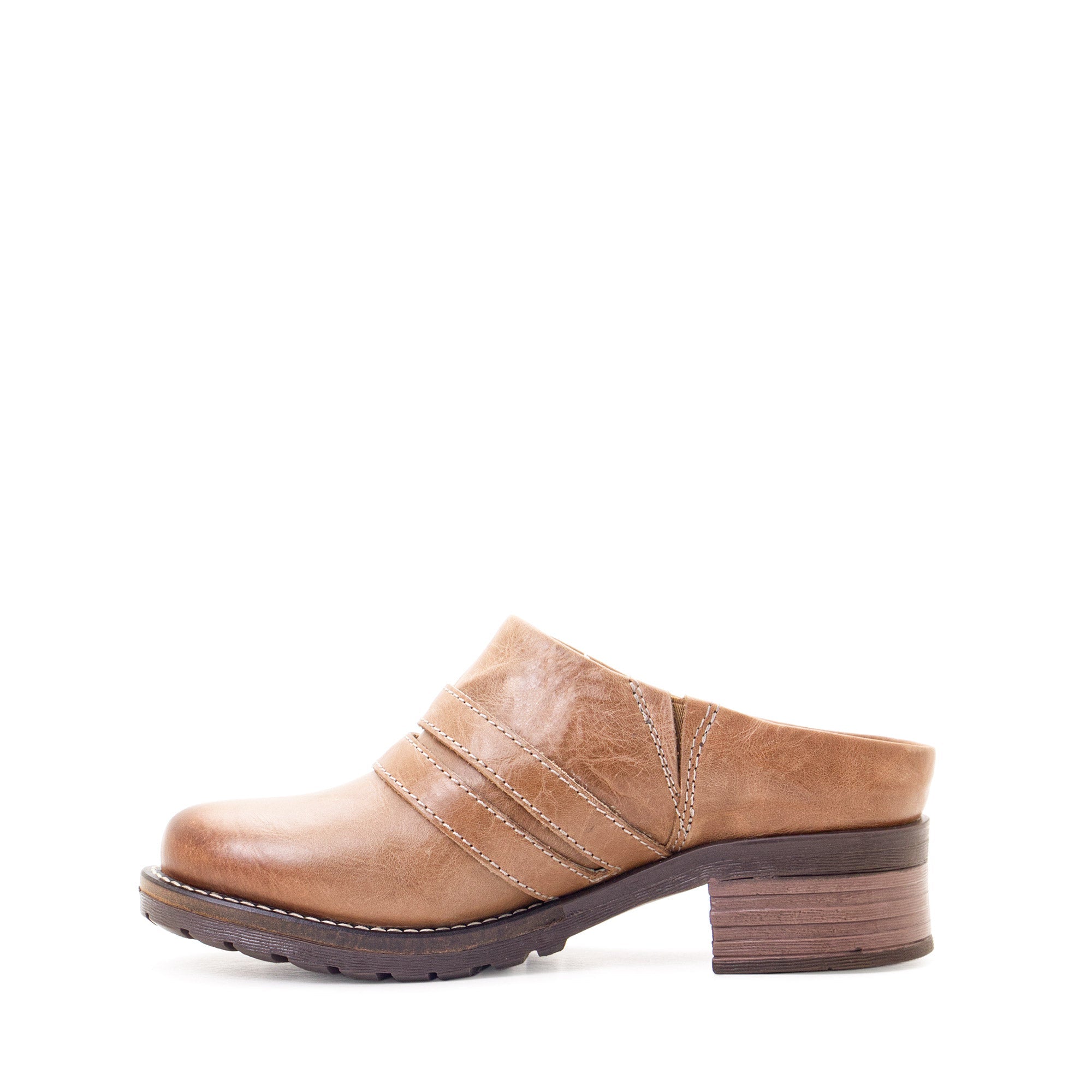 Dromedaris Karina Scrunched Leather Clog Mule