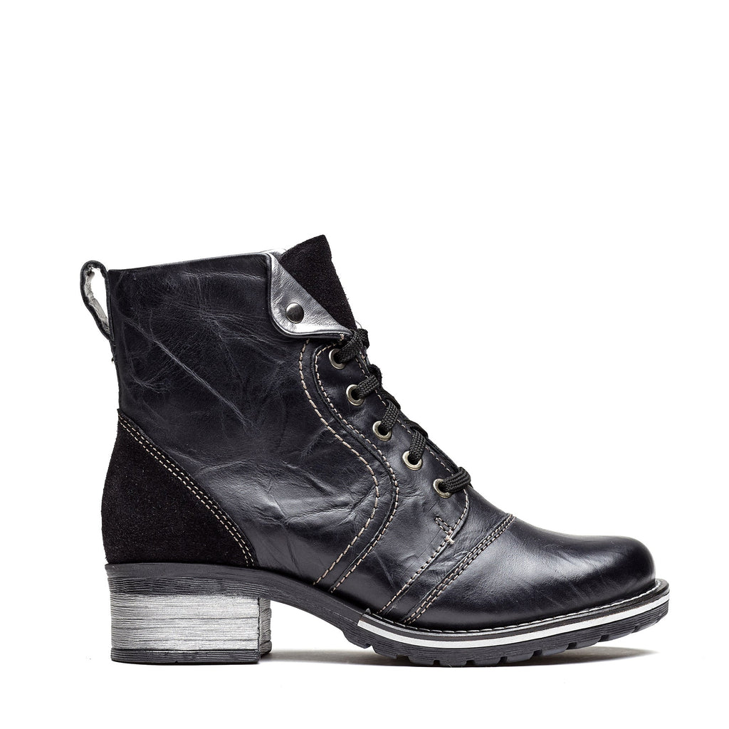 Dromedaris Karissa Scrunched Leather & Suede Boot