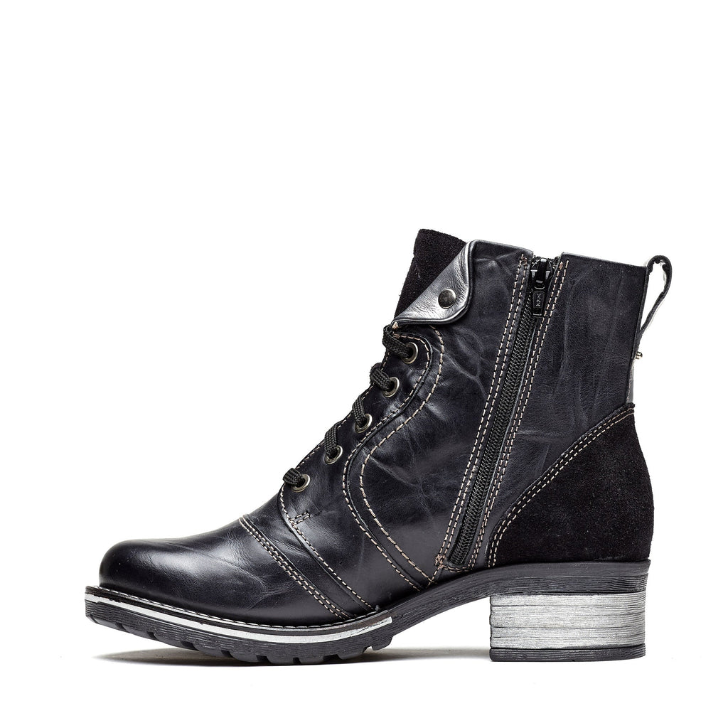 Dromedaris Karissa Scrunched Leather & Suede Boot