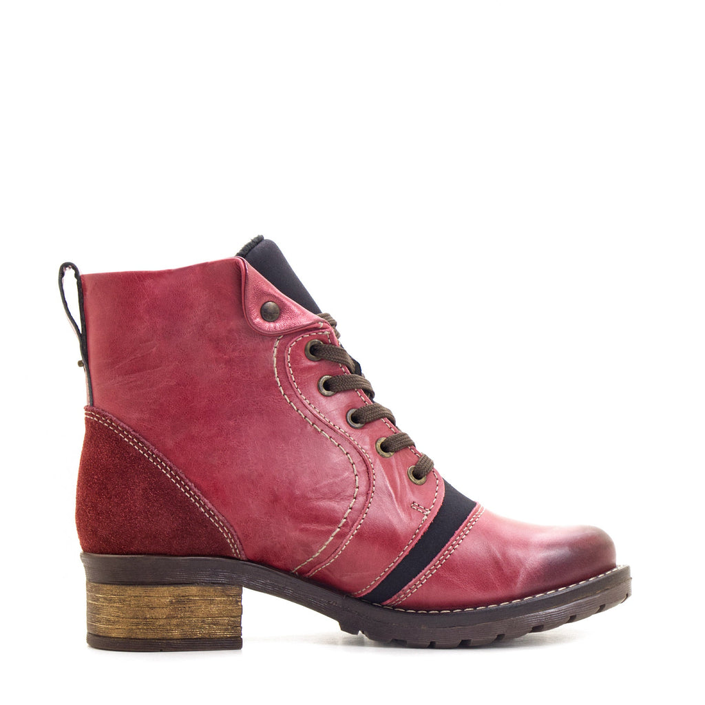 Dromedaris Karissa Scrunched Leather & Neoprene Boot