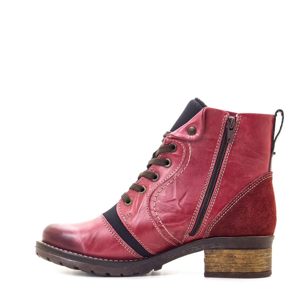 Dromedaris Karissa Scrunched Leather & Neoprene Boot