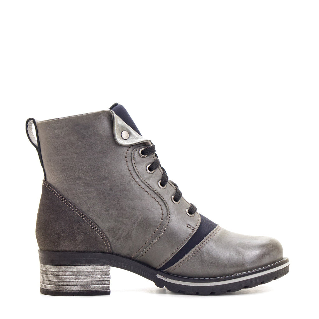 Dromedaris Karissa Scrunched Leather & Neoprene Boot