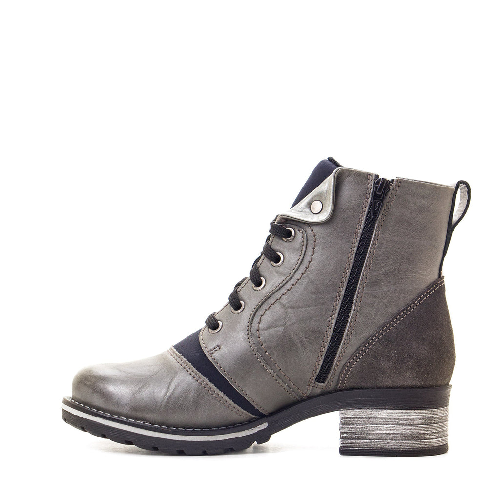 Dromedaris Karissa Scrunched Leather & Neoprene Boot