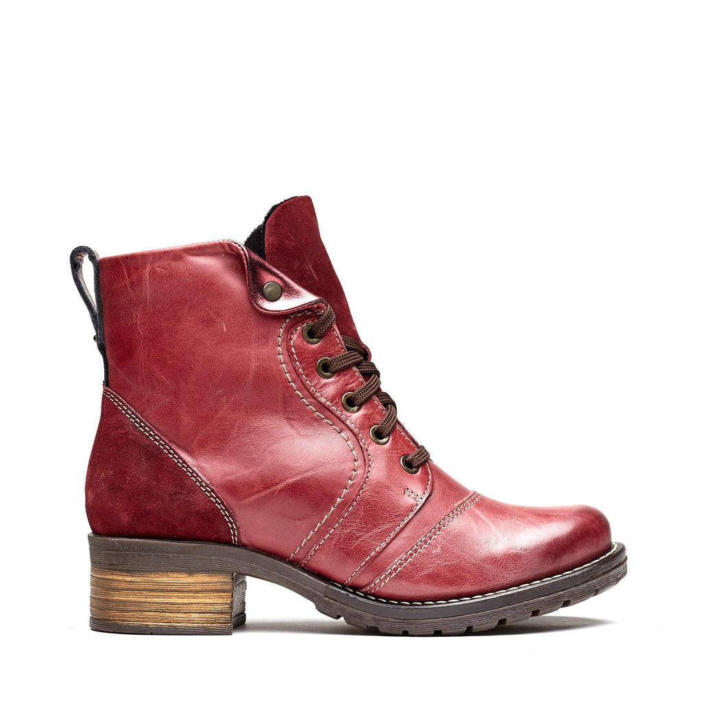 Dromedaris Karissa Scrunched Leather & Suede Boot