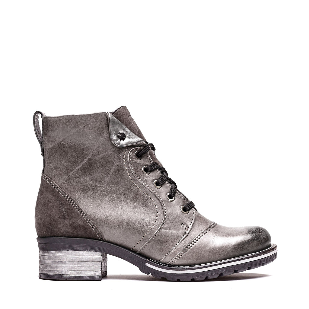 Dromedaris Karissa Scrunched Leather & Suede Boot
