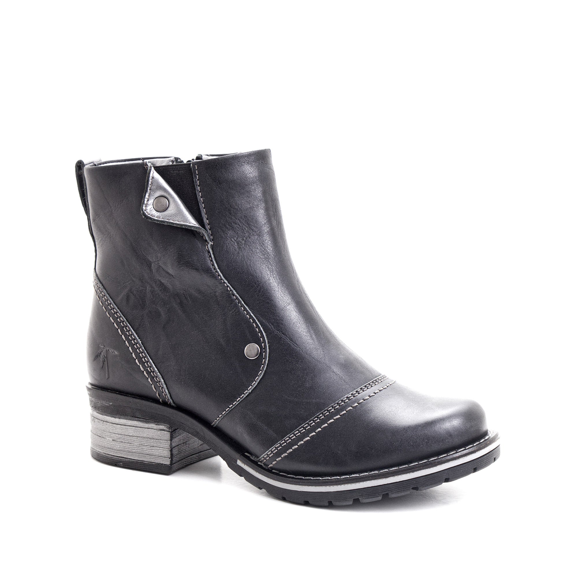 Dromedaris Kassia Scrunched Leather Boot