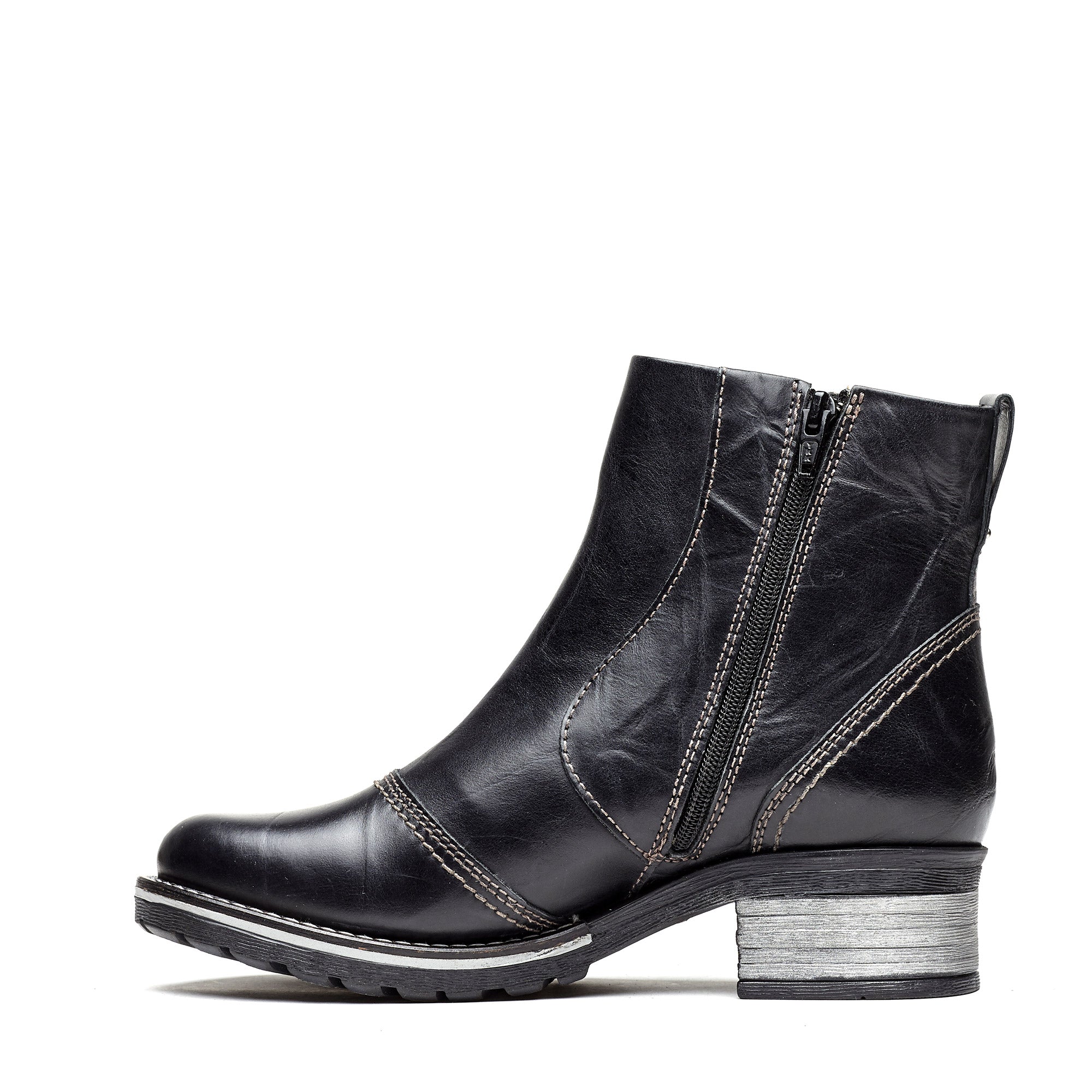 Dromedaris Kassia Scrunched Leather Boot