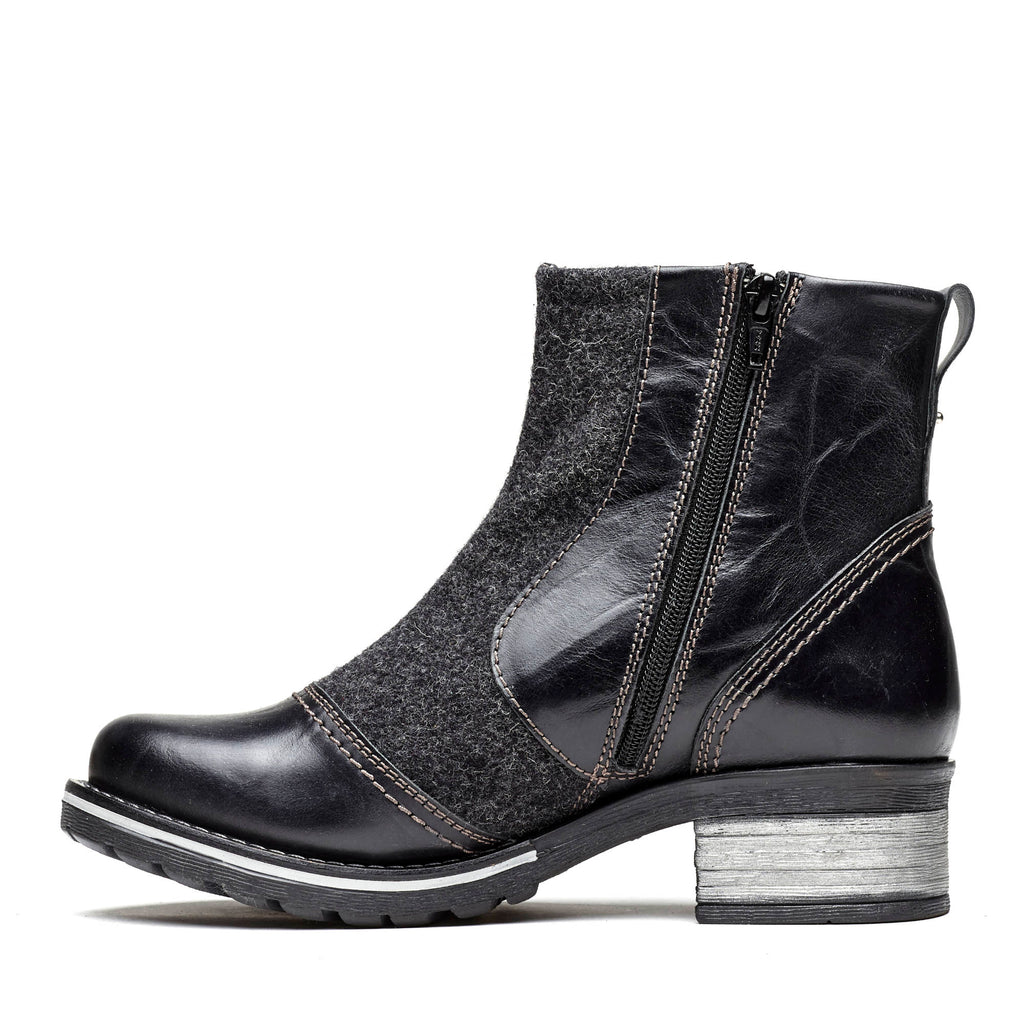 Dromedaris Kassia Leather & Burel Wool Boot