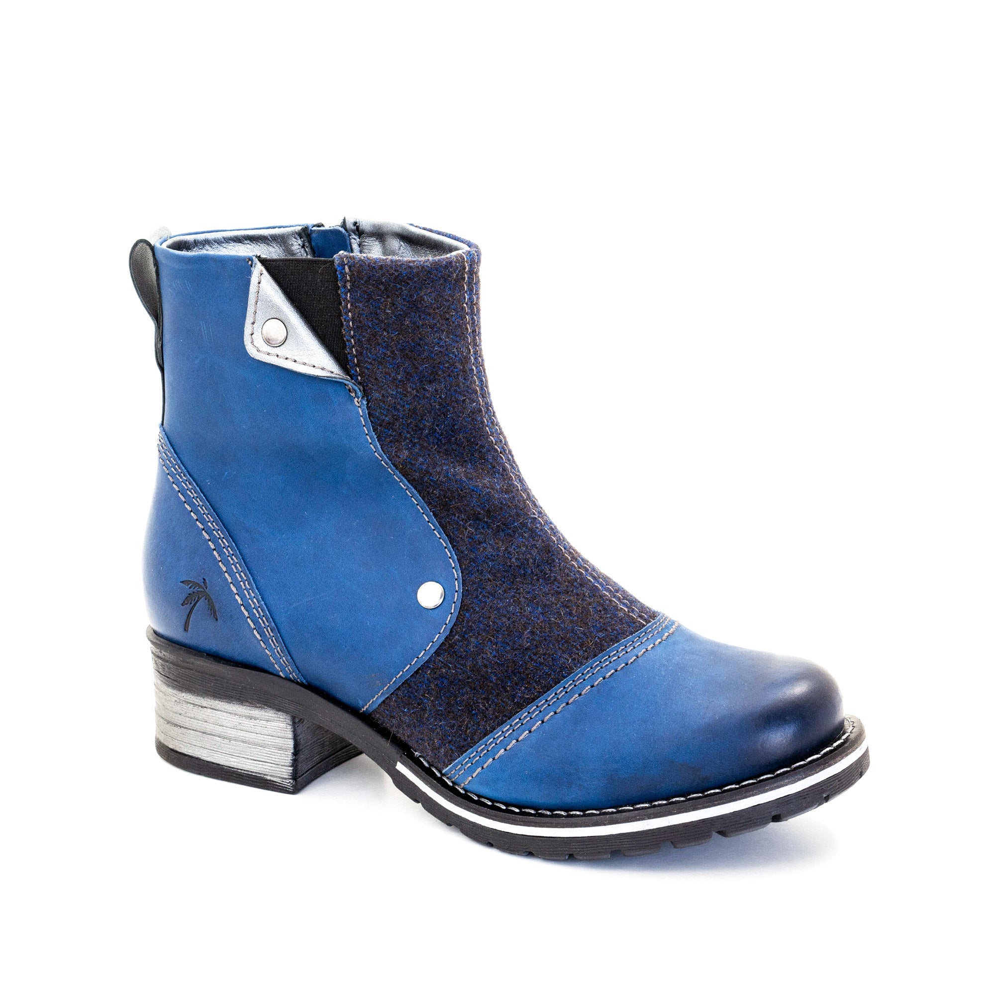 Dromedaris Kassia Leather & Burel Wool Boot