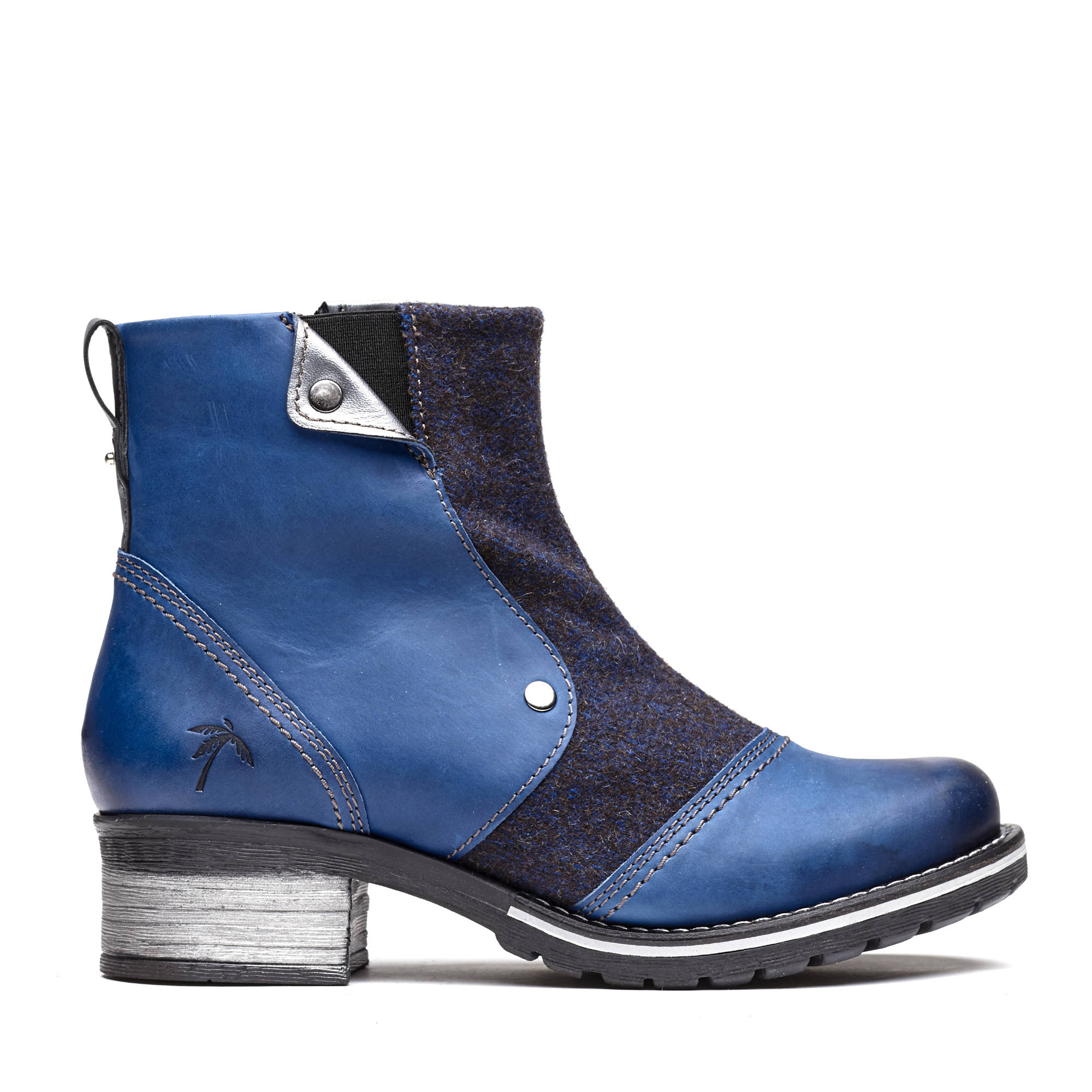 Dromedaris Kassia Leather & Burel Wool Boot