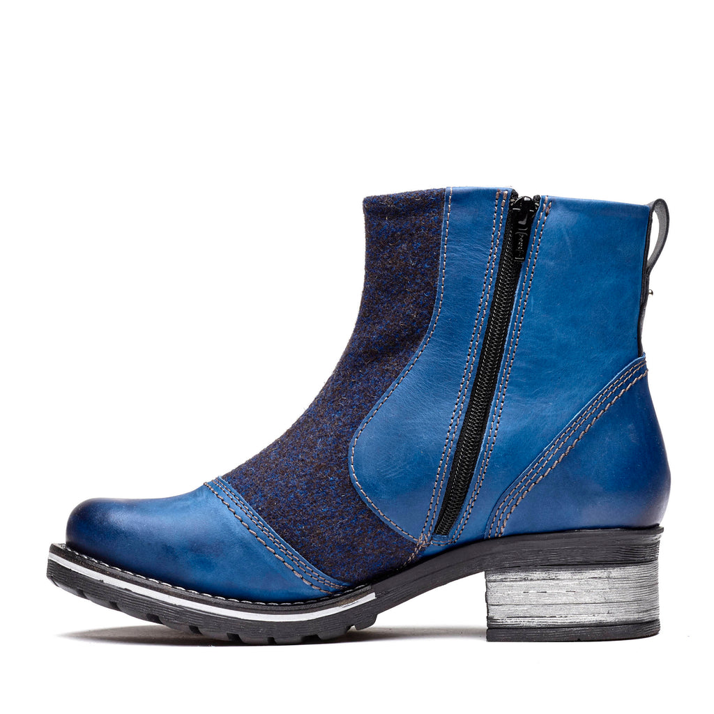 Dromedaris Kassia Leather & Burel Wool Boot