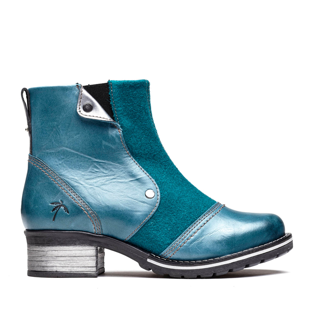 Dromedaris Kassia Leather & Burel Wool Boot