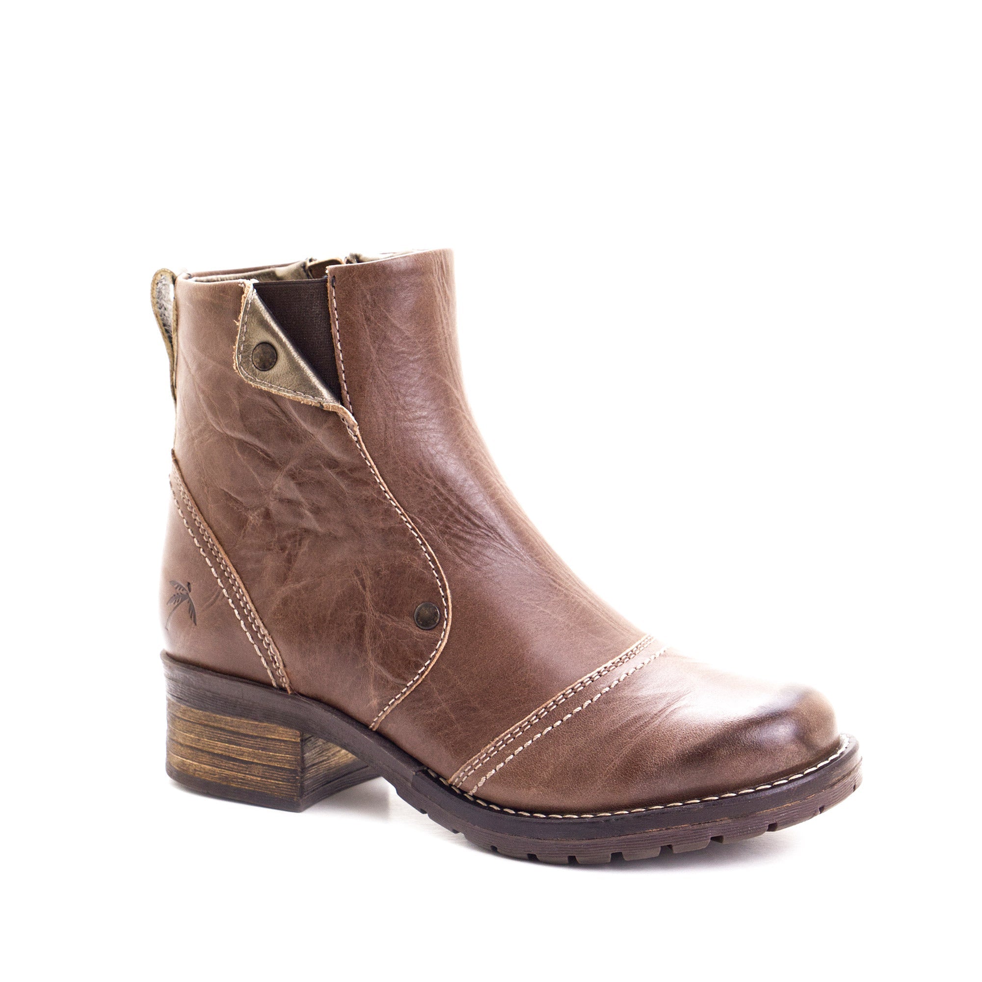 Dromedaris Kassia Scrunched Leather Boot