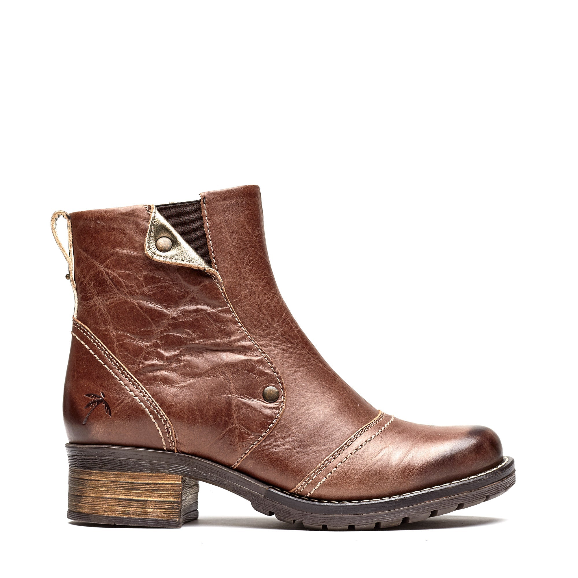 Dromedaris Kassia Scrunched Leather Boot
