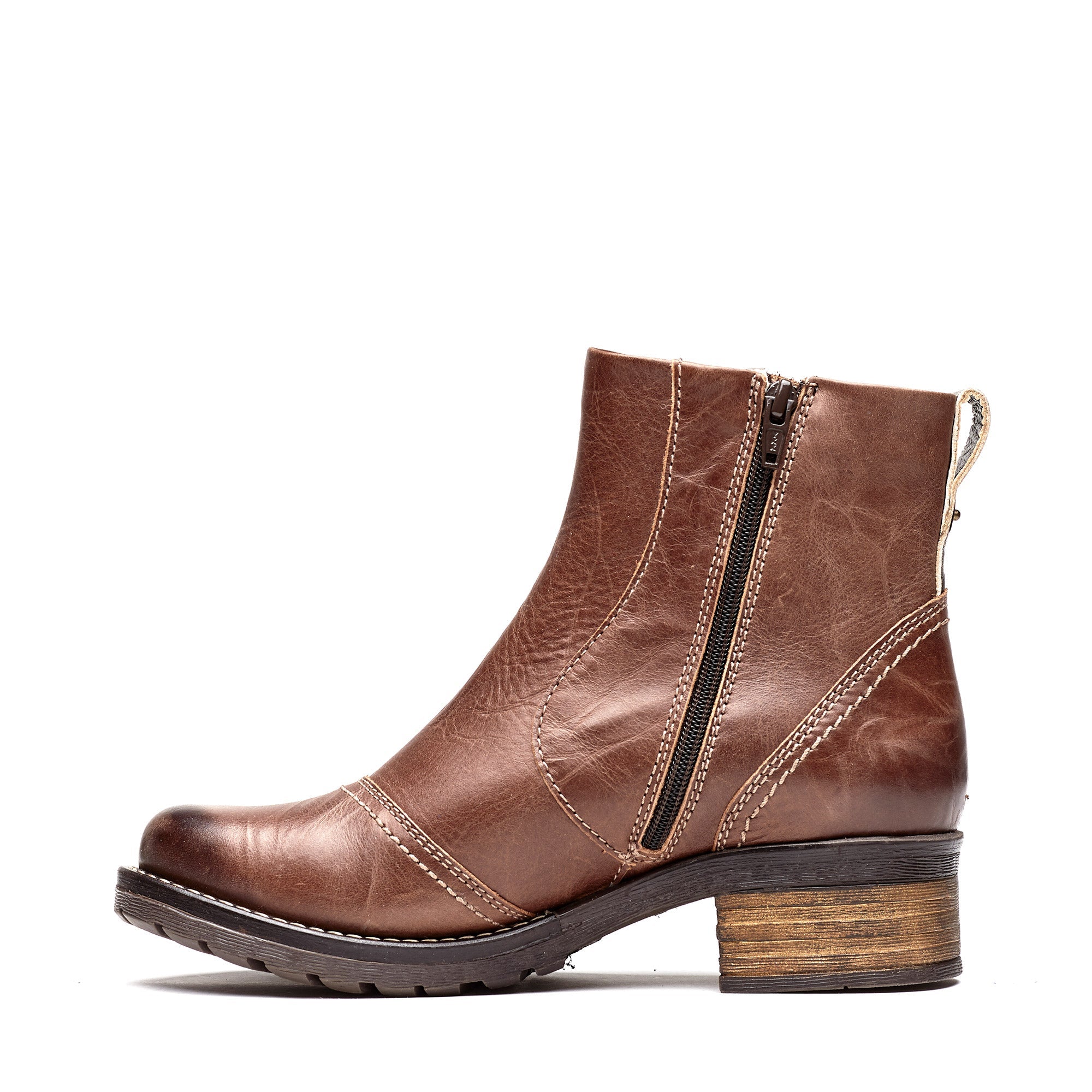 Dromedaris Kassia Scrunched Leather Boot