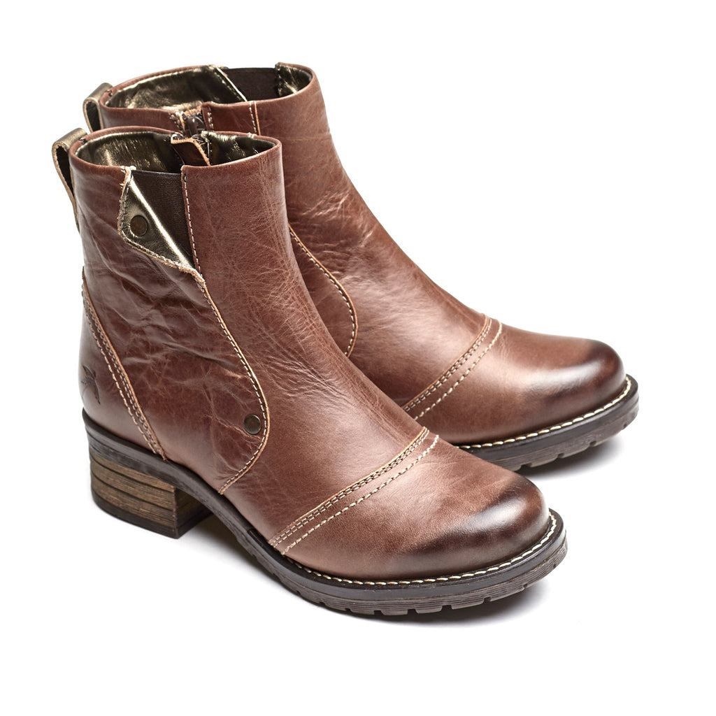 Dromedaris Kassia Scrunched Leather Boot