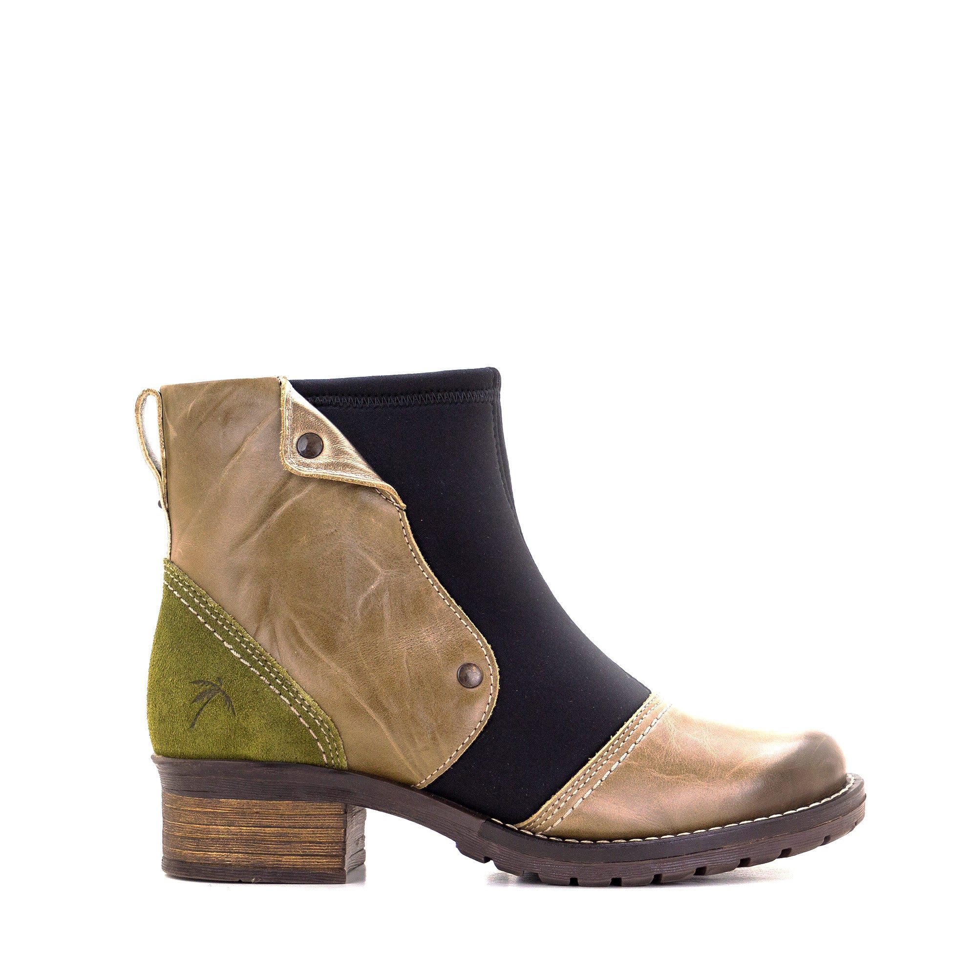 Dromedaris Kassia Leather & Neoprene Boot