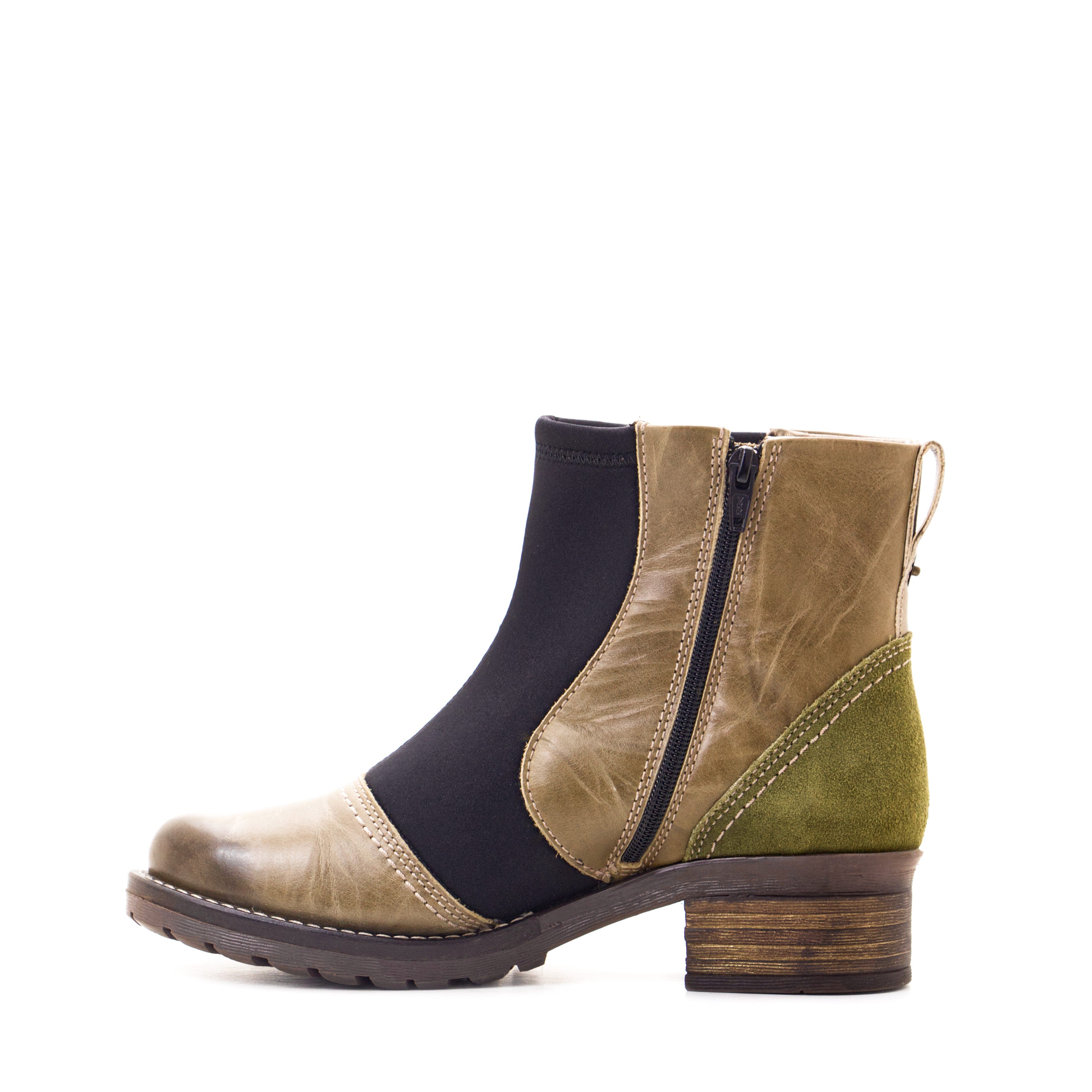 Dromedaris Kassia Leather & Neoprene Boot