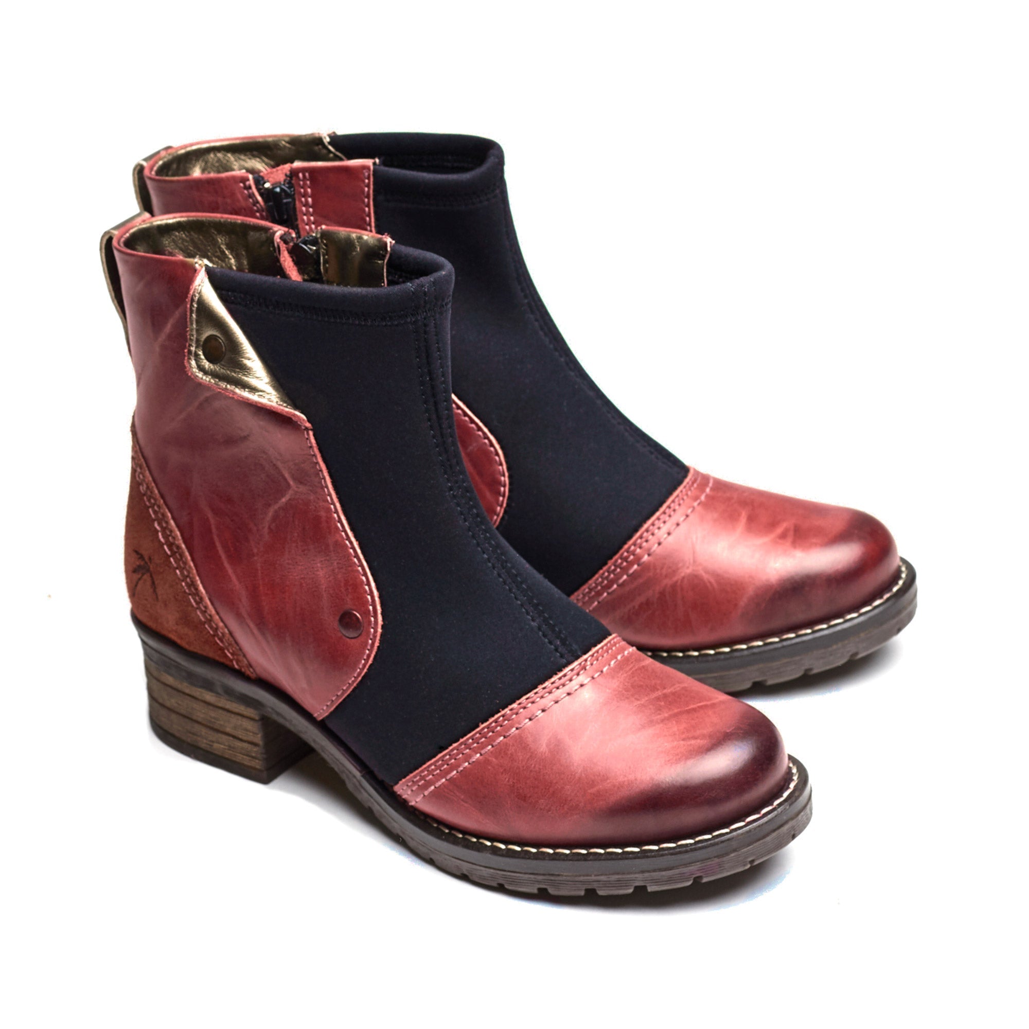 Dromedaris Kassia Leather & Neoprene Boot