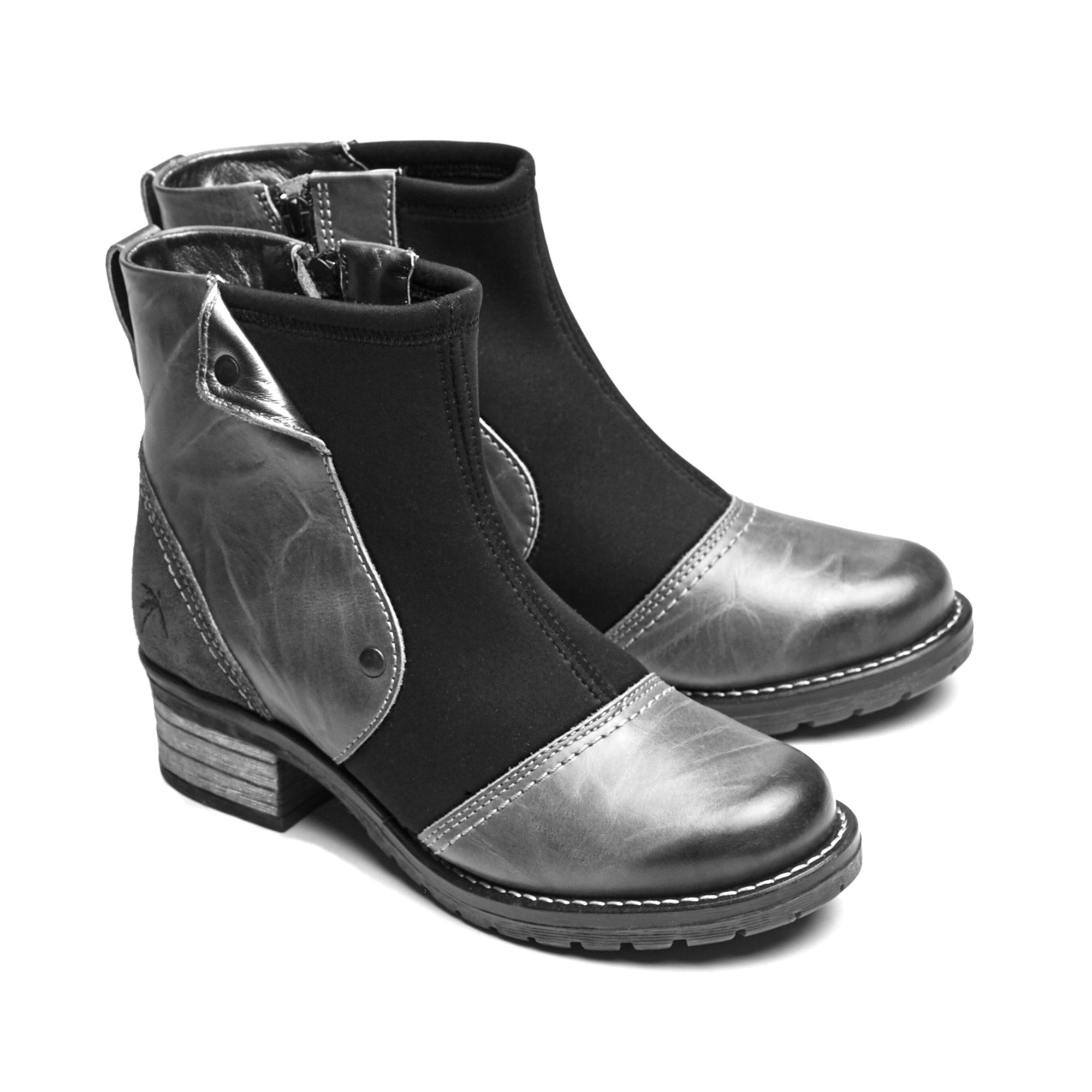 Dromedaris Kassia Leather & Neoprene Boot