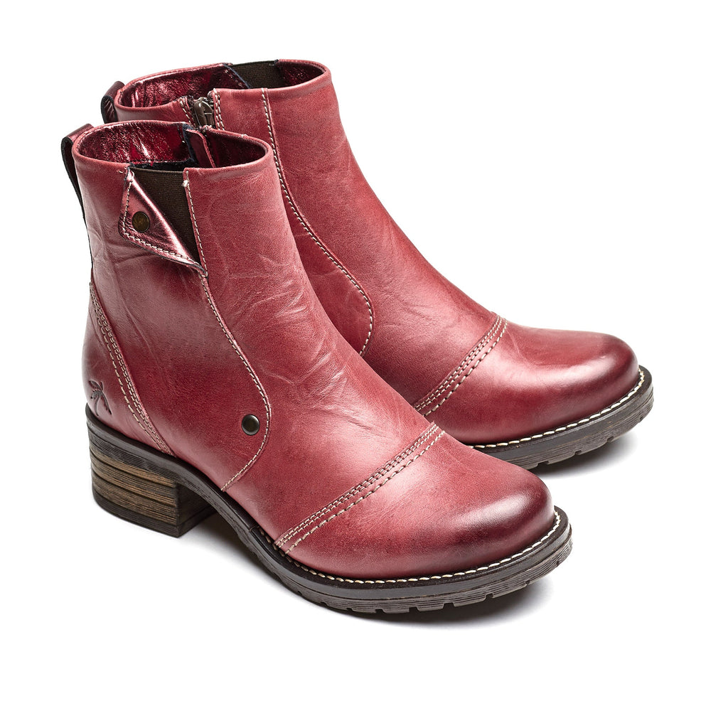 Dromedaris Kassia Scrunched Leather Boot