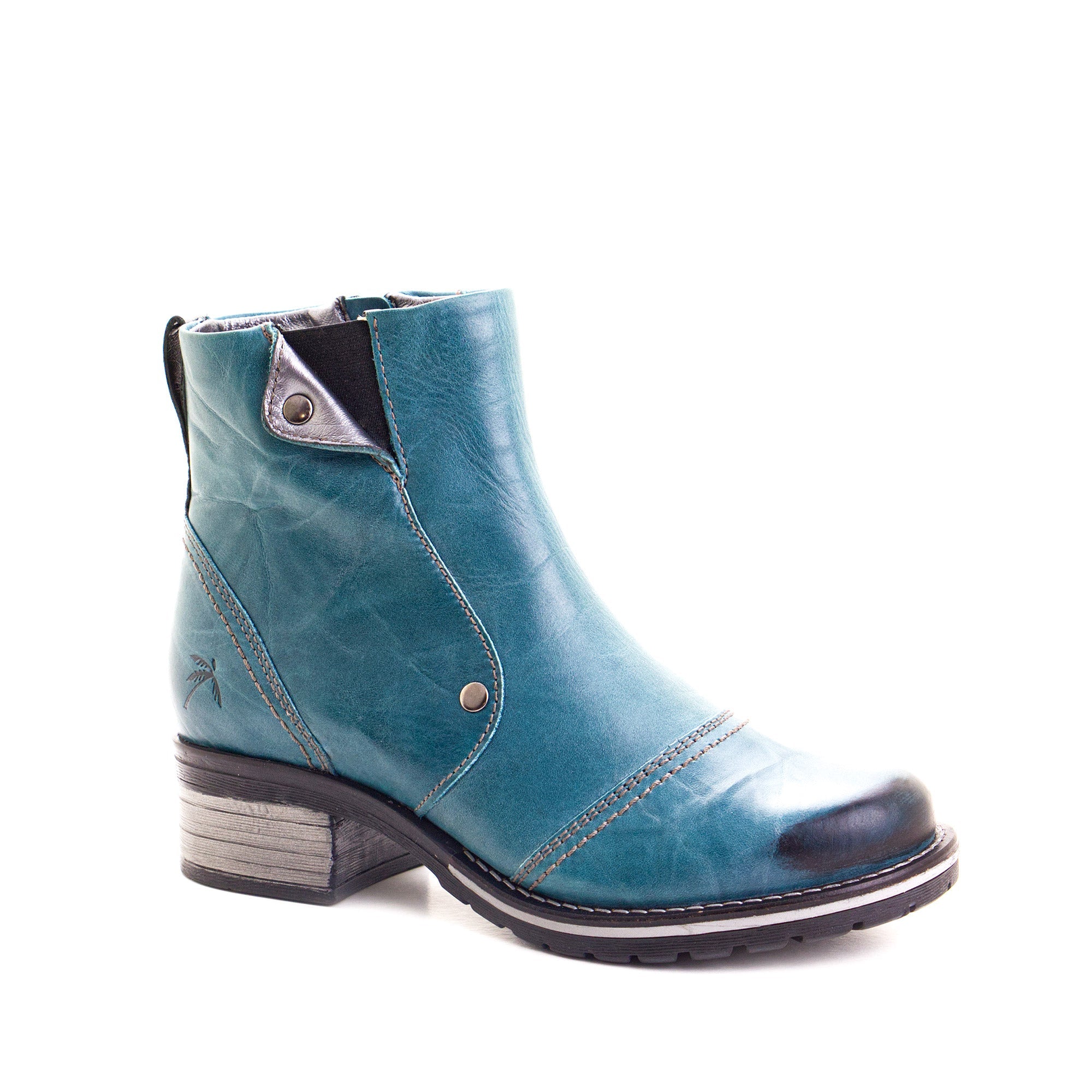 Dromedaris Kassia Scrunched Leather Boot