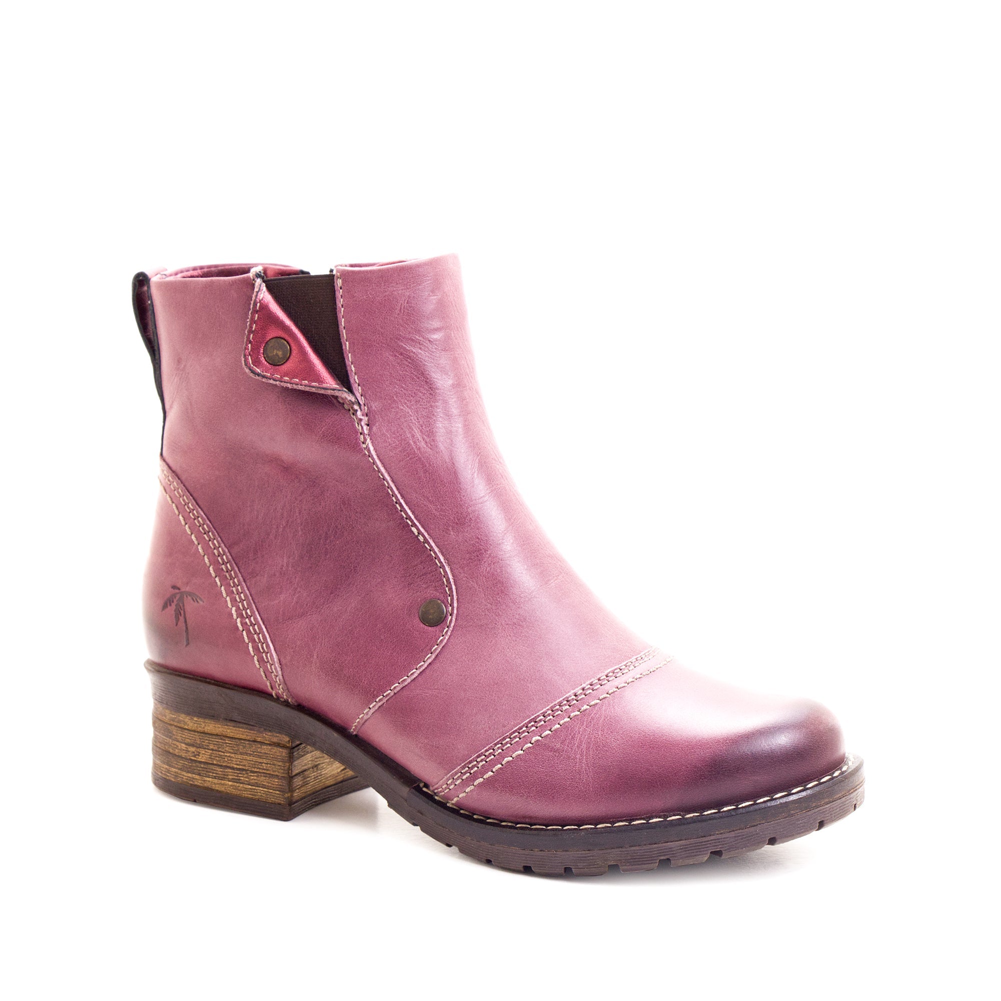 Dromedaris Kassia Scrunched Leather Boot