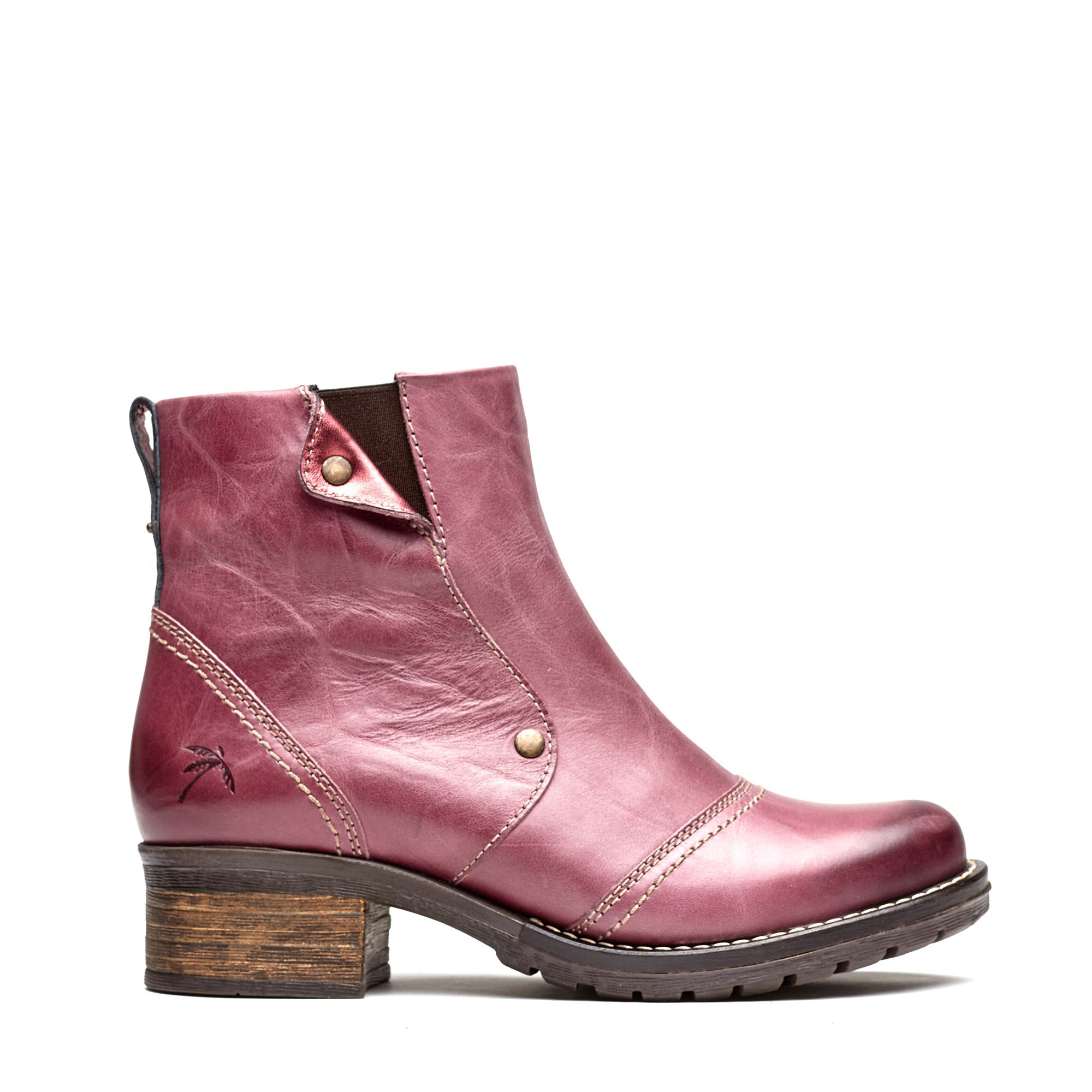 Dromedaris Kassia Scrunched Leather Boot