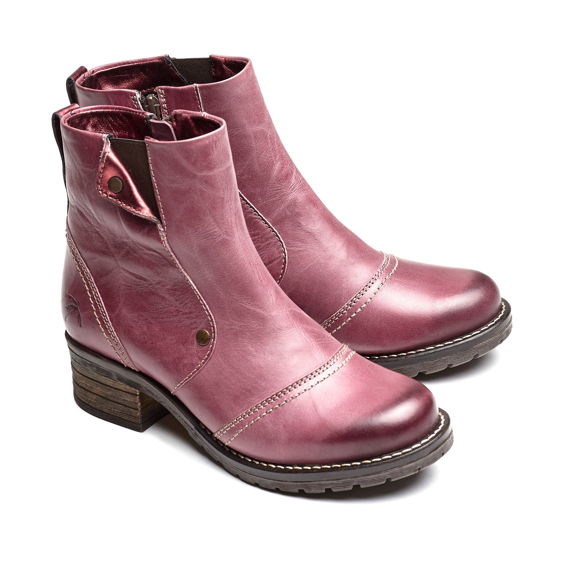 Dromedaris Kassia Scrunched Leather Boot