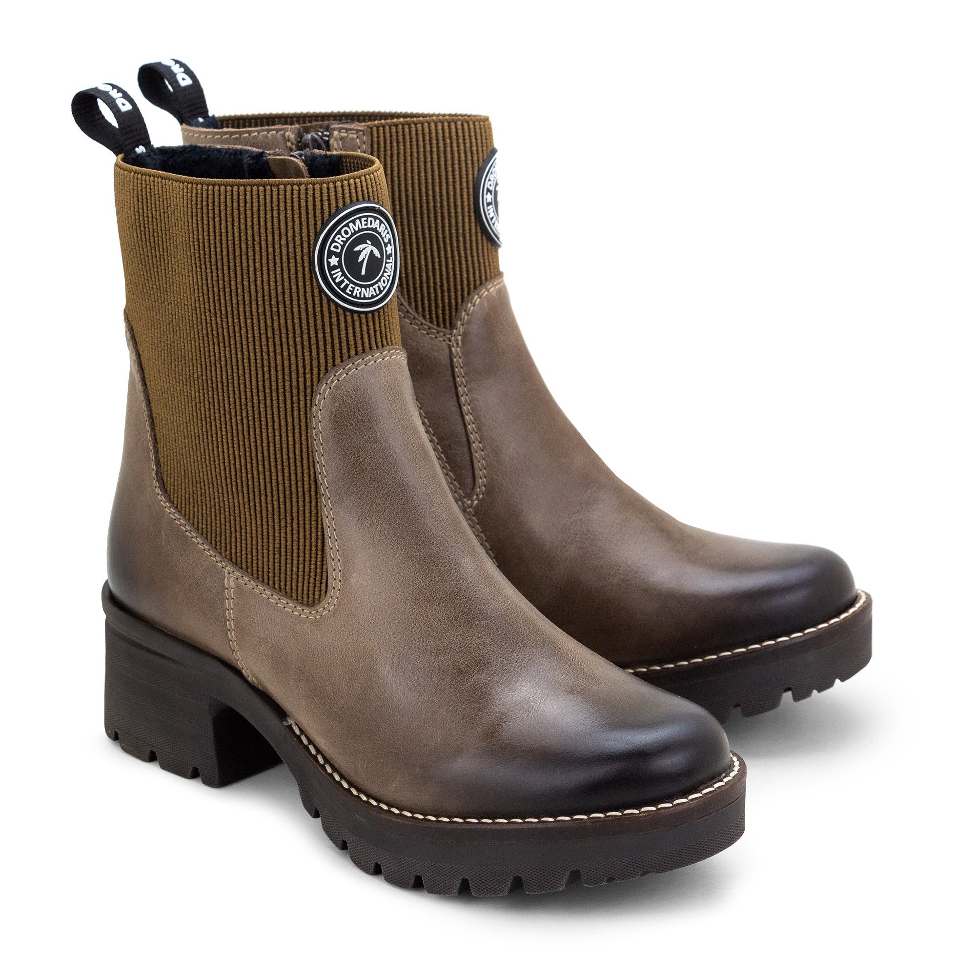 Dromedaris Kat Short Leather Boot