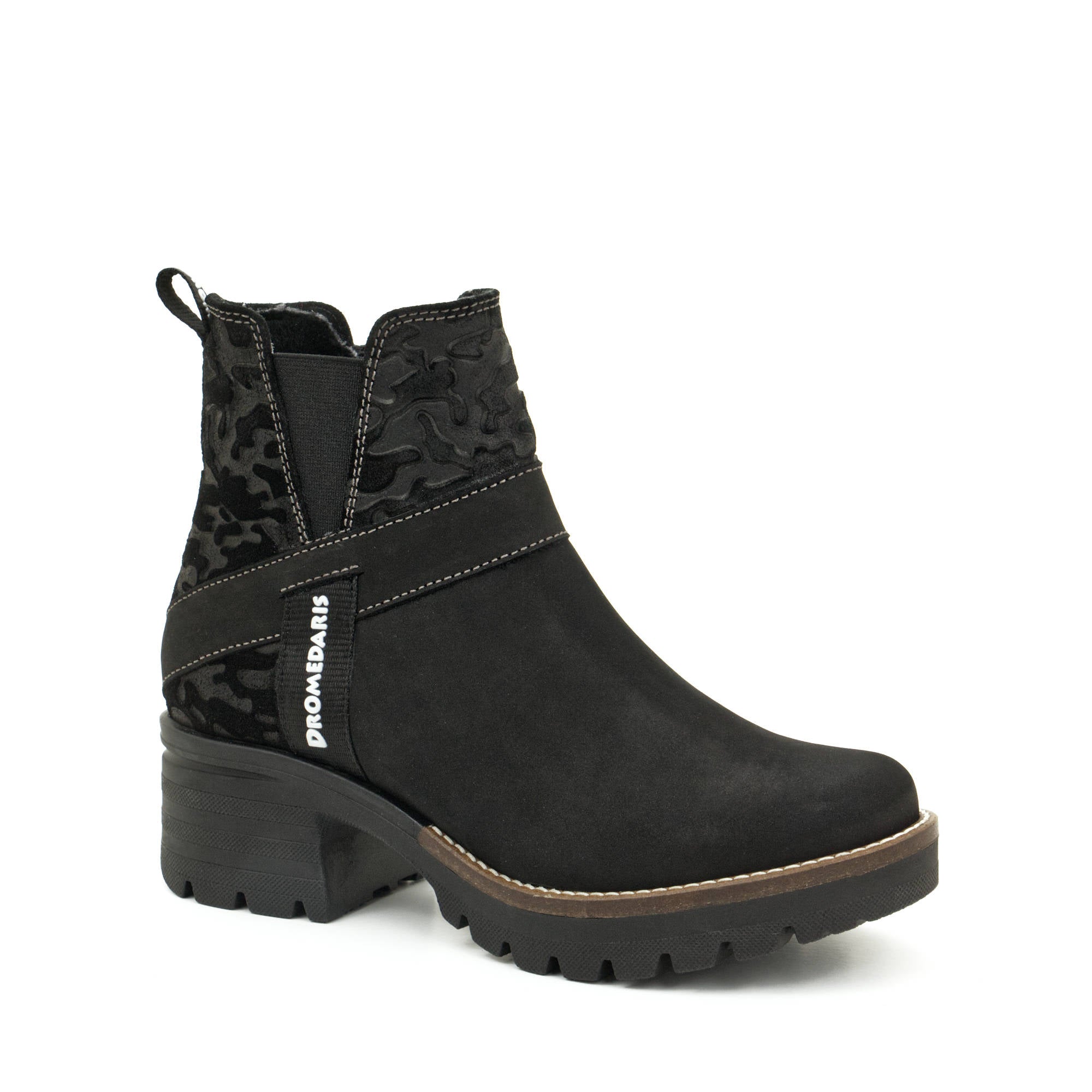 Dromedaris Katniss Nubuck Leather & Camo Boot