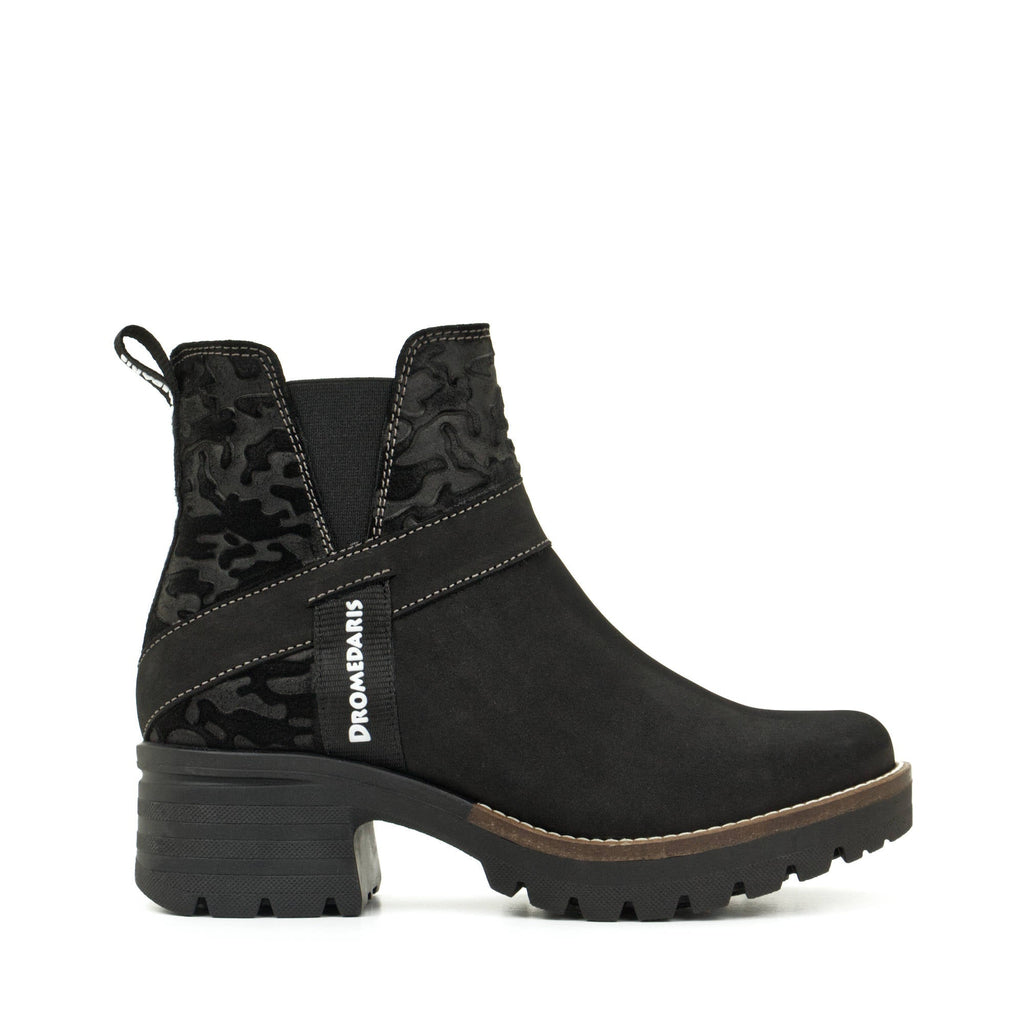 Dromedaris Katniss Nubuck Leather & Camo Boot