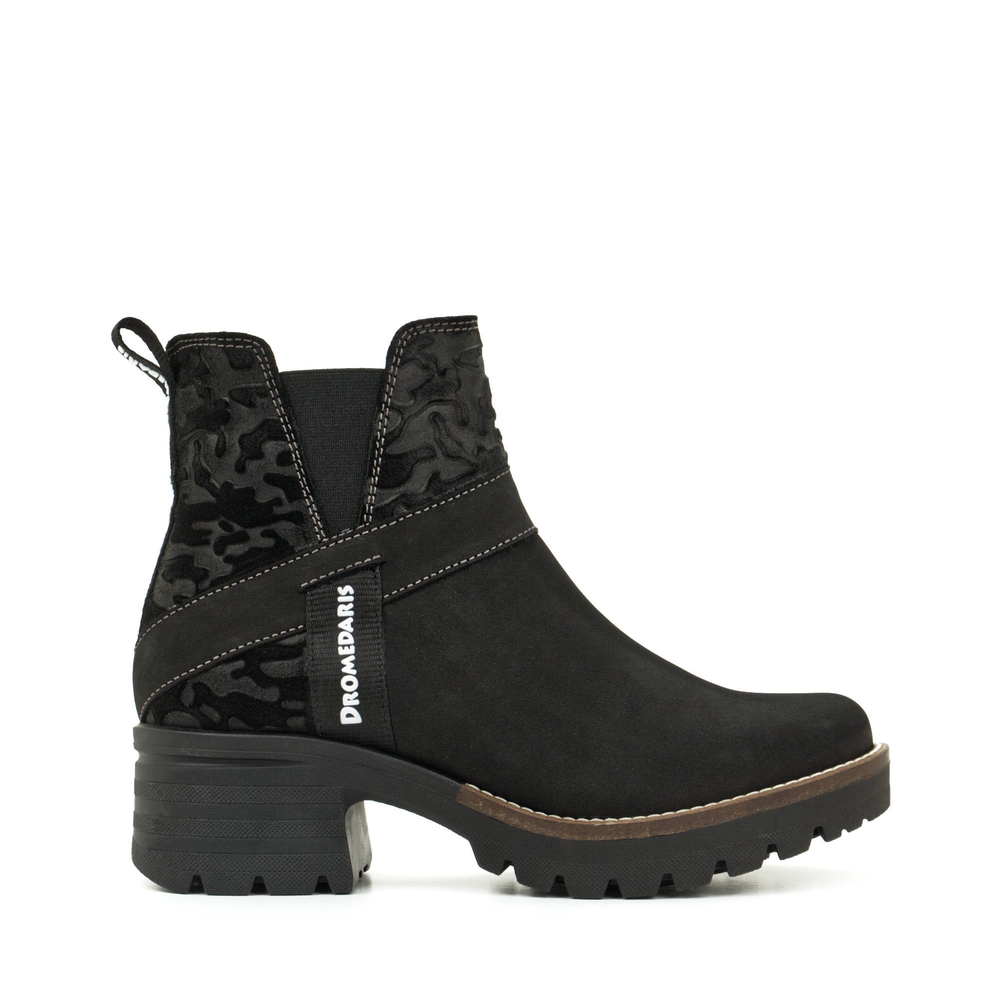 Dromedaris Katniss Nubuck Leather & Camo Boot