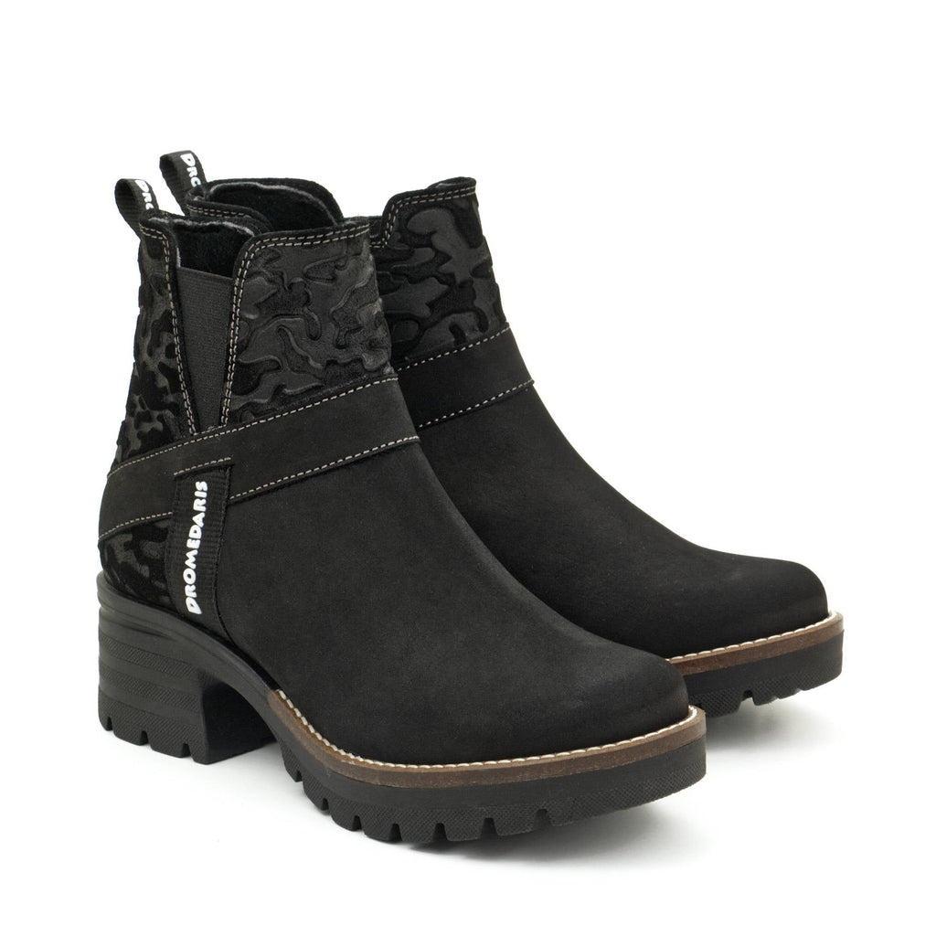 Dromedaris Katniss Nubuck Leather & Camo Boot