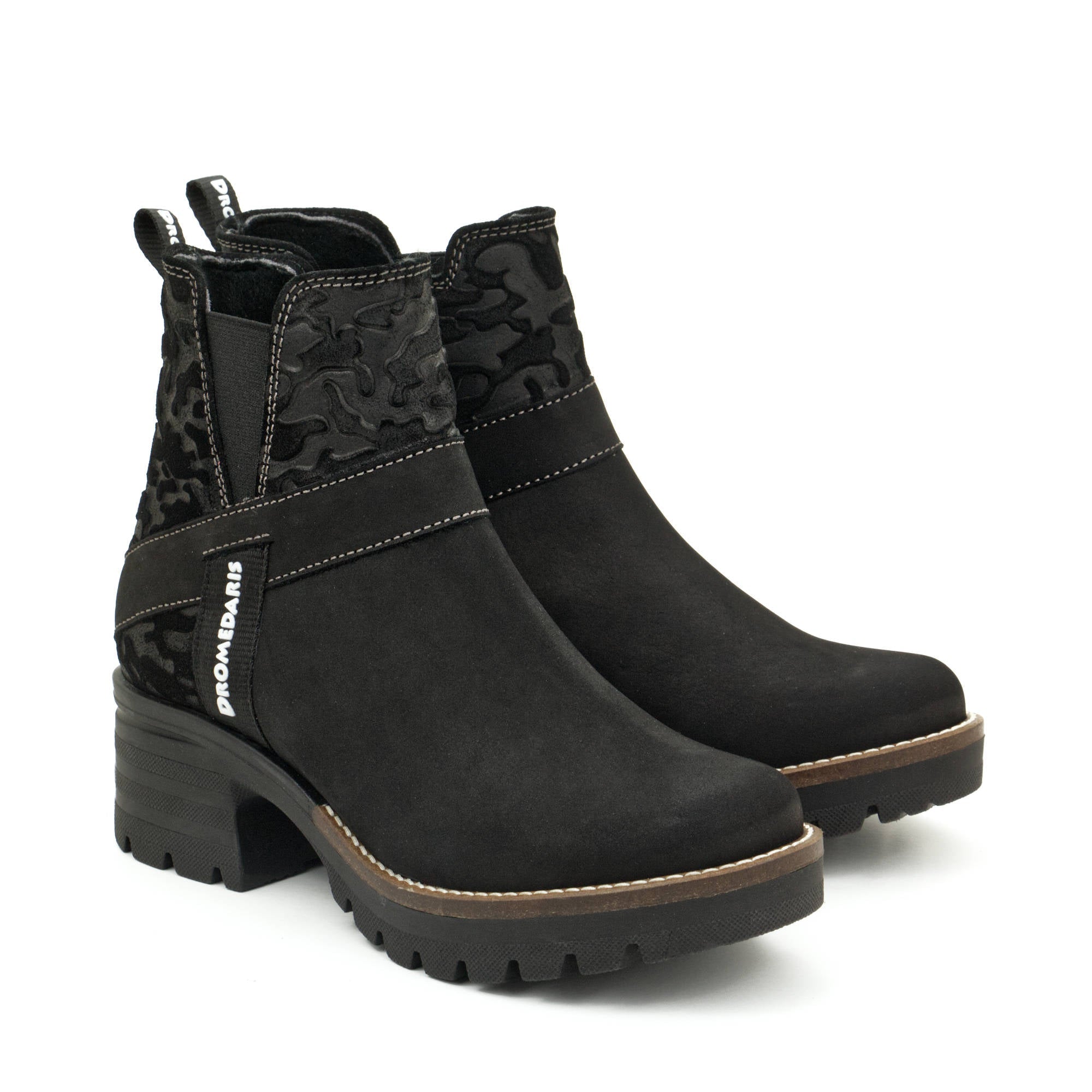 Dromedaris Katniss Nubuck Leather & Camo Boot