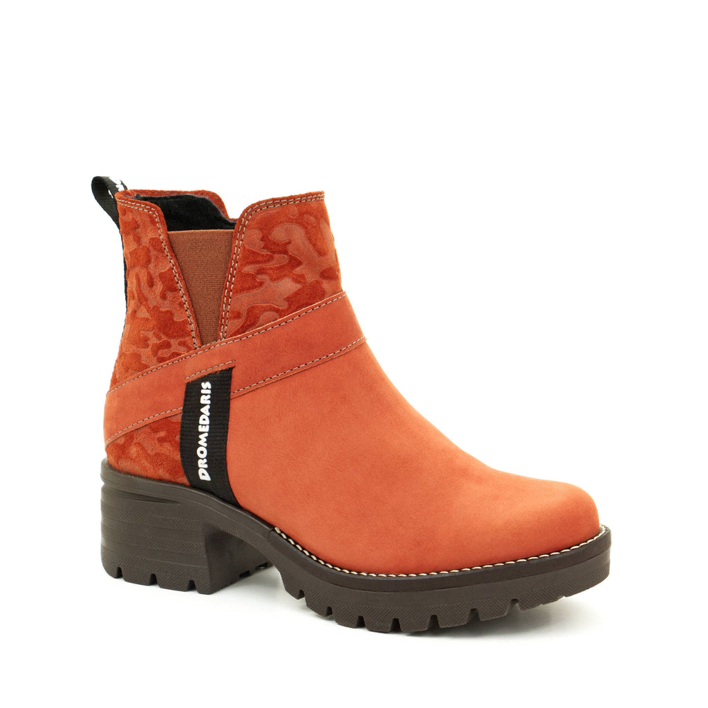 Dromedaris Katniss Nubuck Leather & Camo Boot