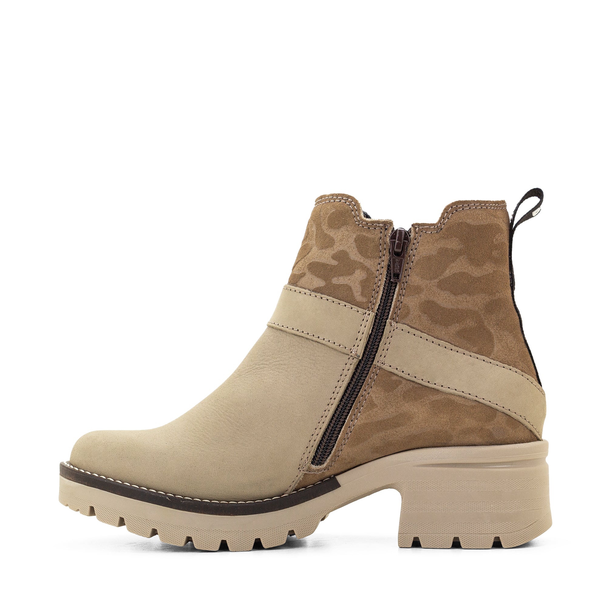 Dromedaris Katniss Nubuck Leather & Camo Boot