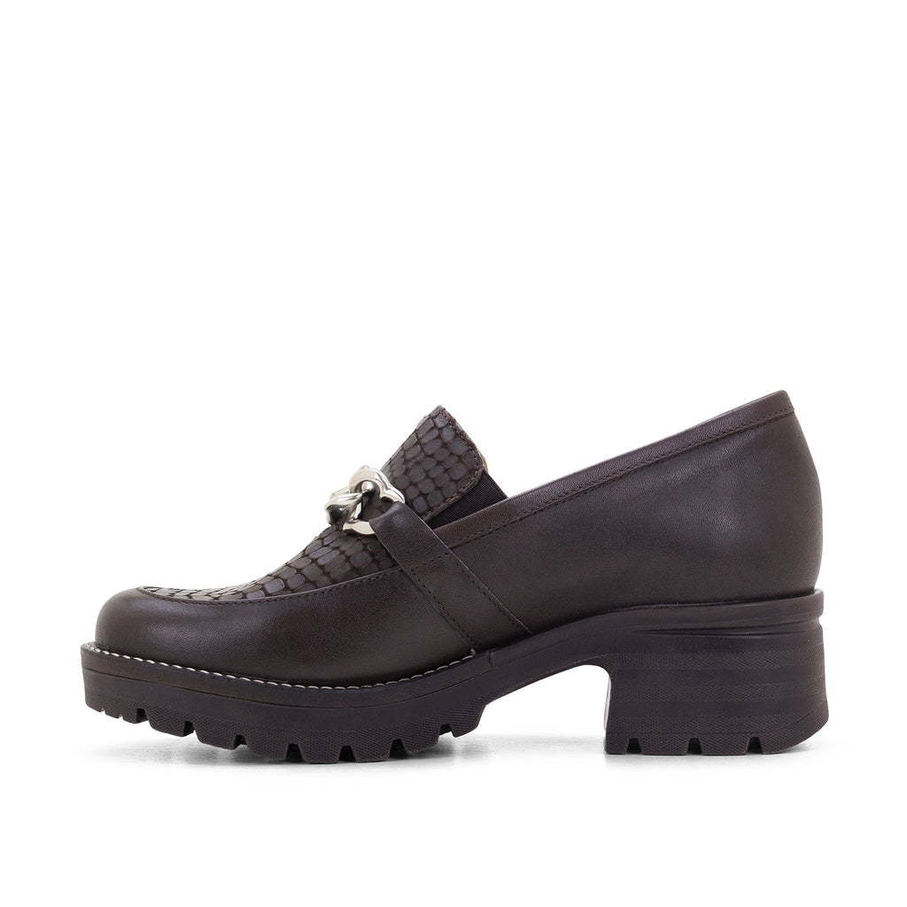 Dromedaris Kella Leather Platform Loafers