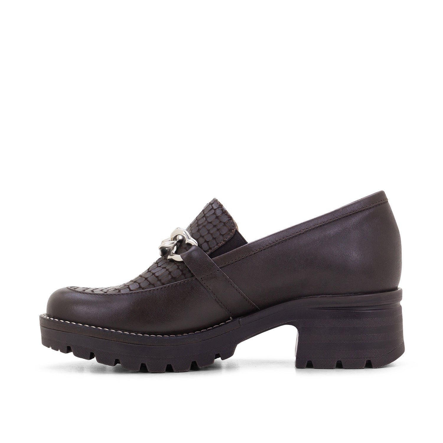 Dromedaris Kella Leather Platform Loafers