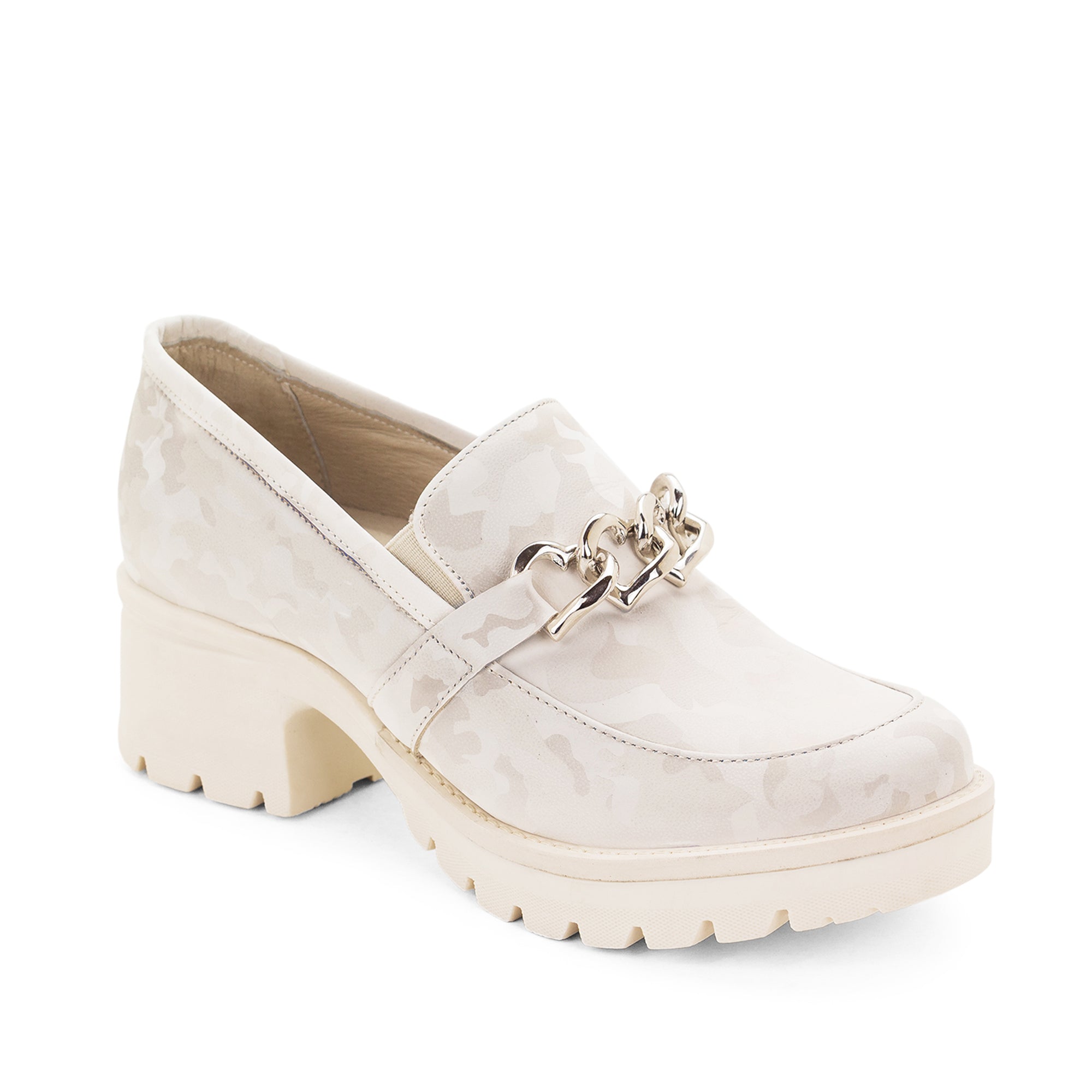 Dromedaris Kella Leather Platform Loafers