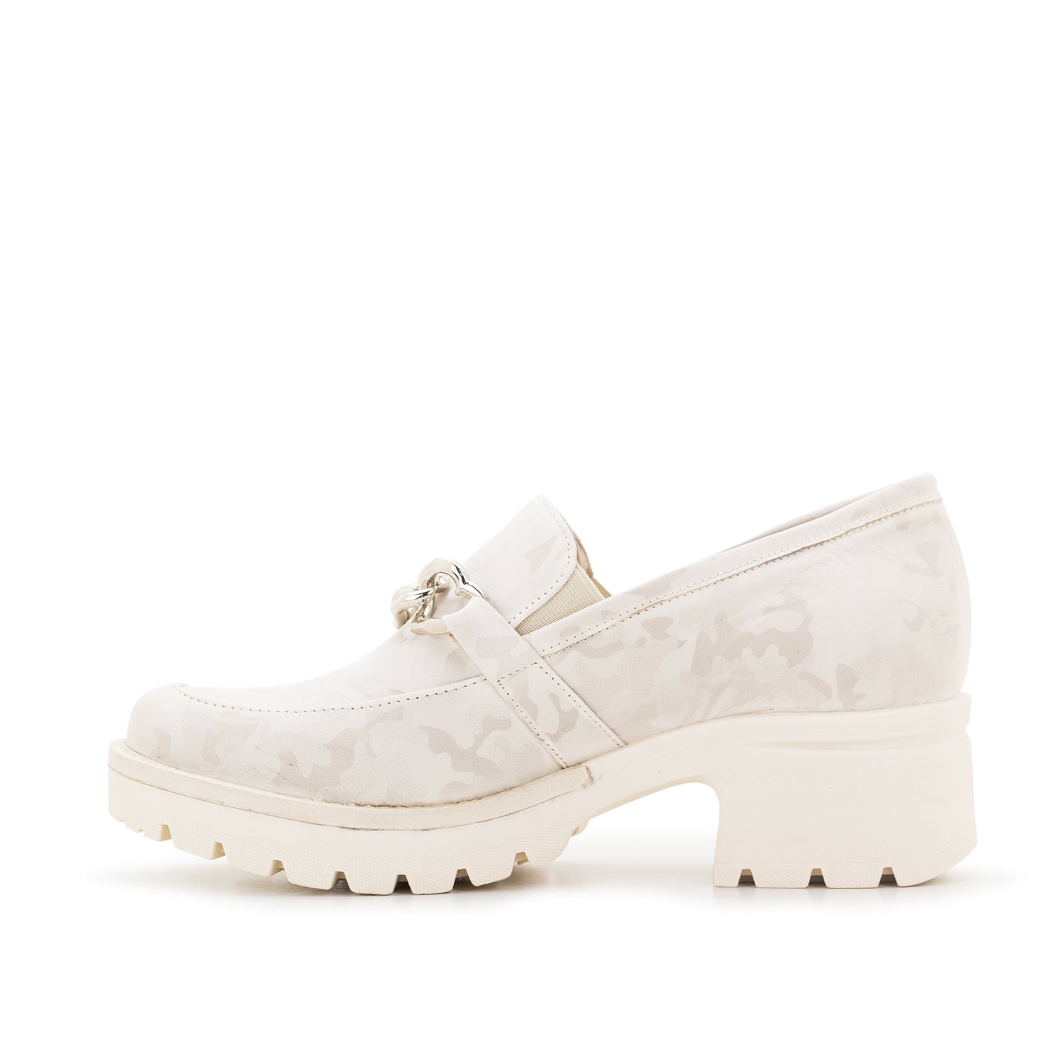 Dromedaris Kella Leather Platform Loafers