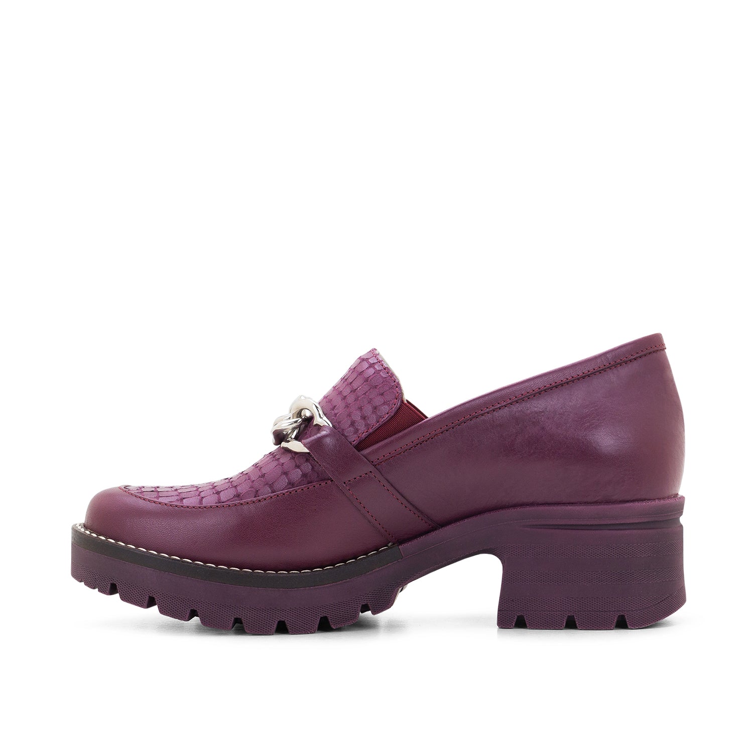 Dromedaris Kella Leather Platform Loafers