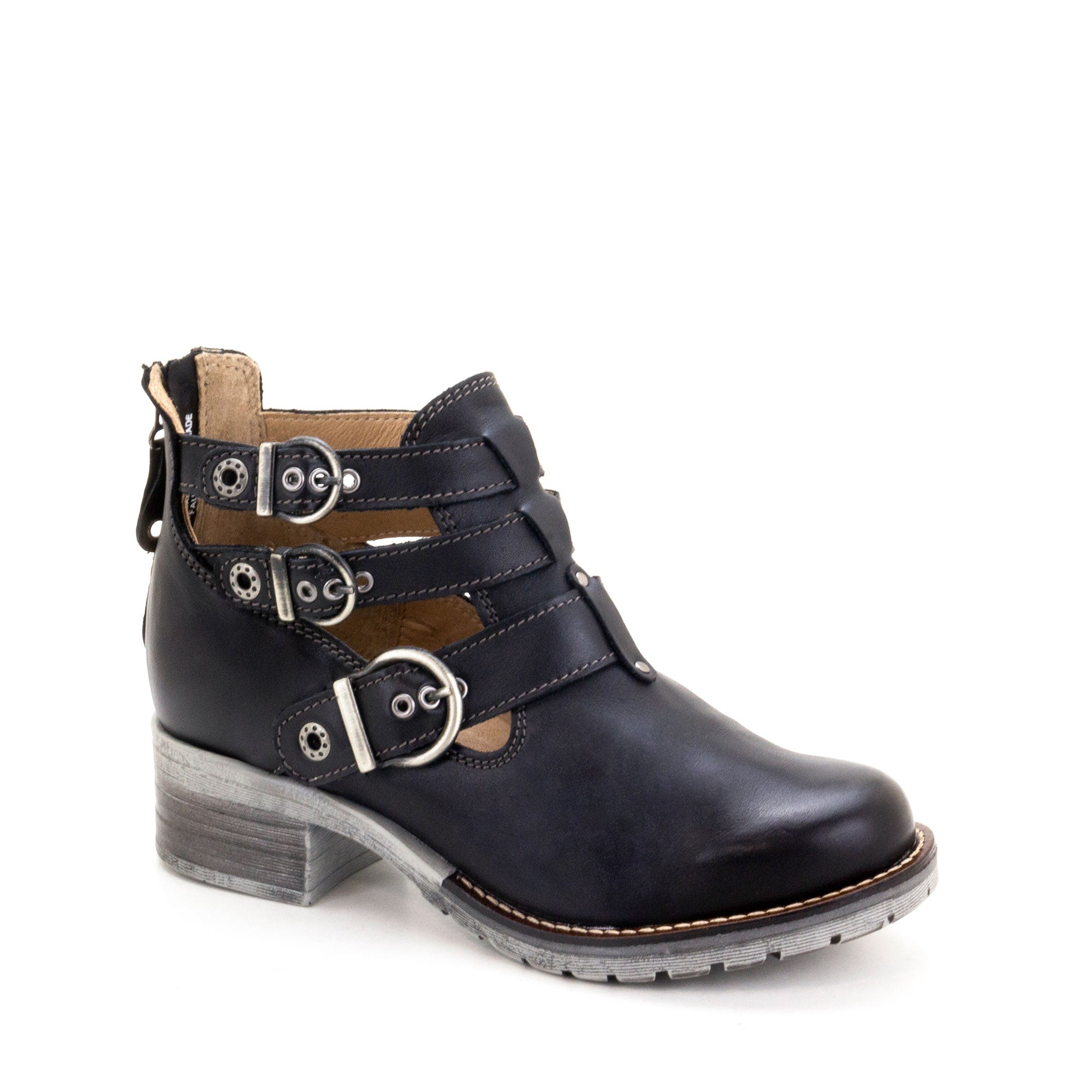 Dromedaris Kelsy Short Summer Pearl Leather Boot