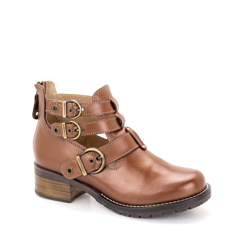 Dromedaris Kelsy Short Summer Pearl Leather Boot