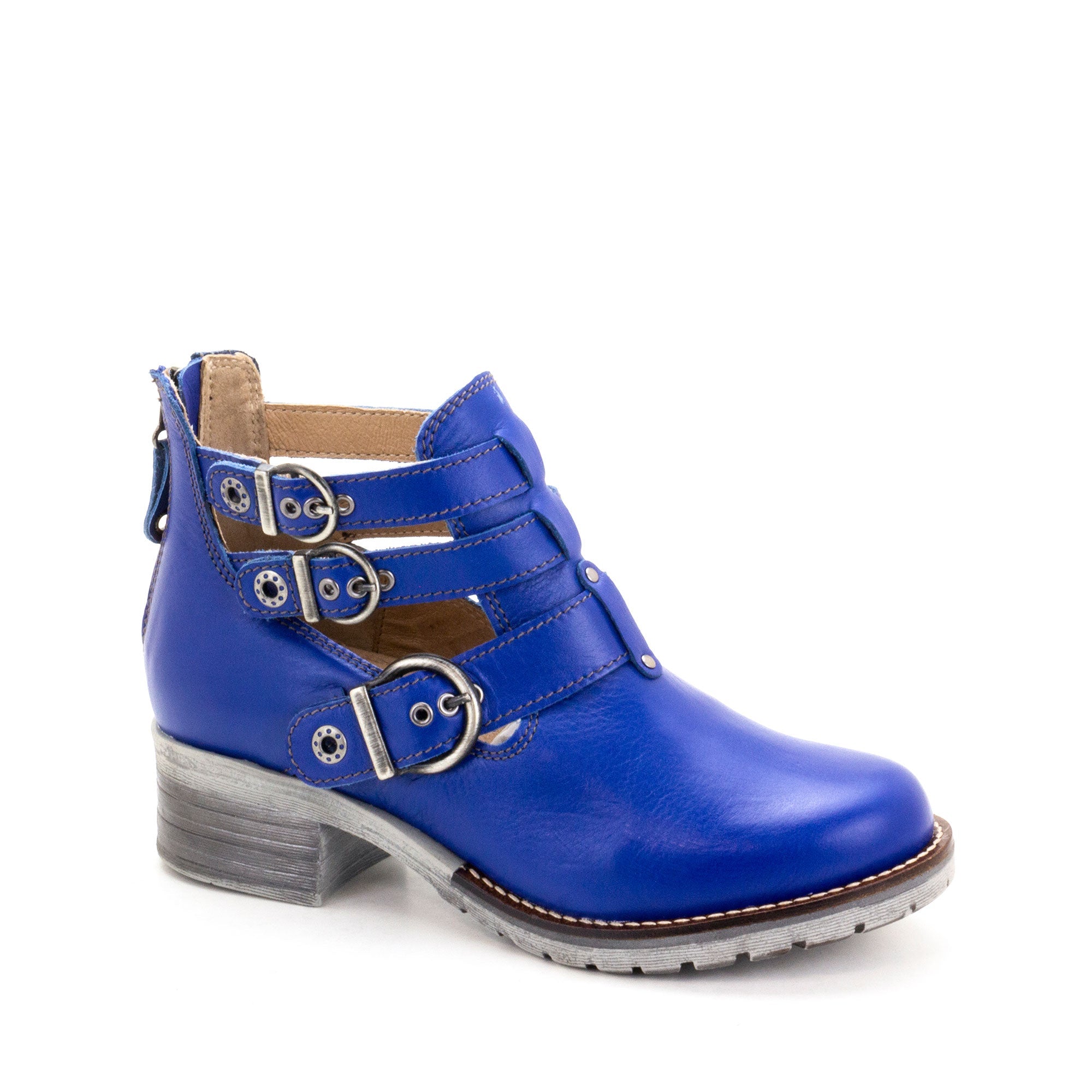 Dromedaris Kelsy Short Summer Pearl Leather Boot