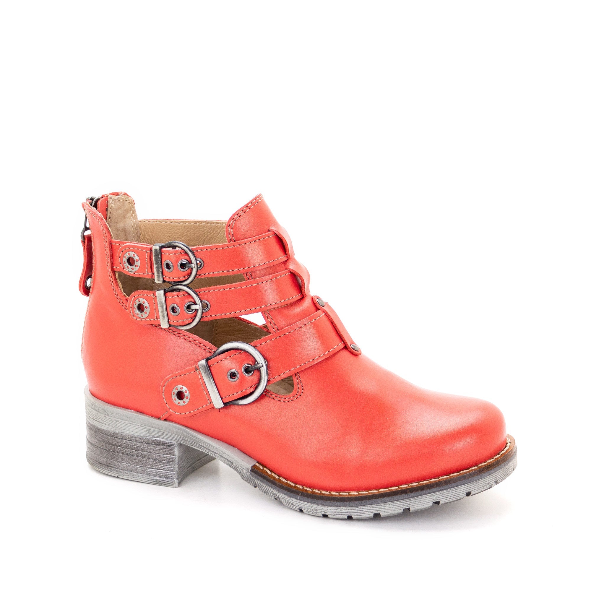 Dromedaris Kelsy Short Summer Pearl Leather Boot